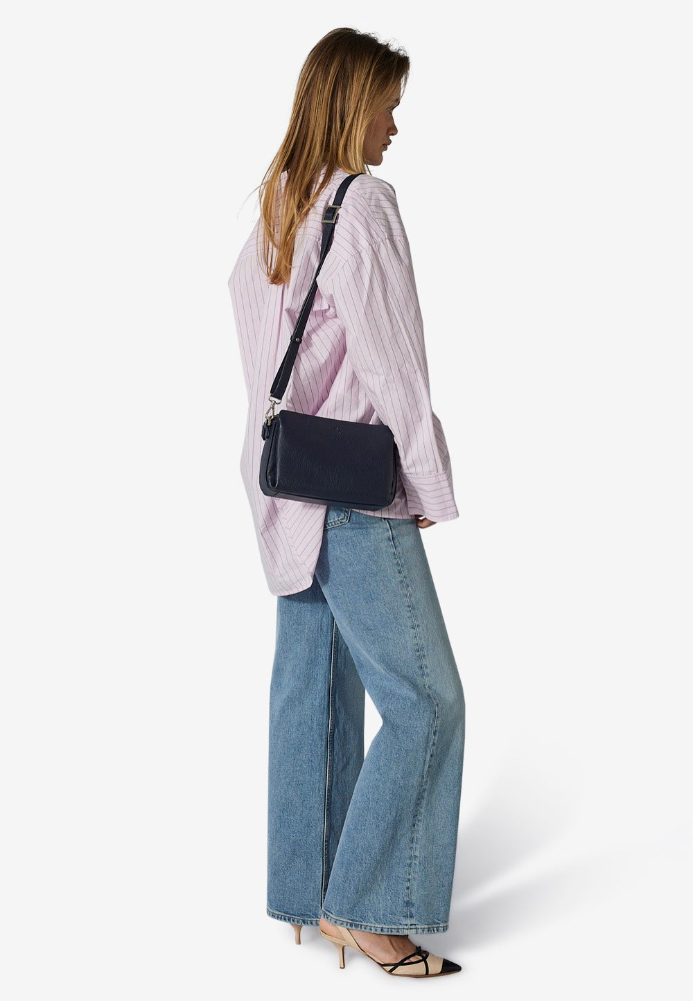 Adax Cormorano Dea Navy Crossbody Bag