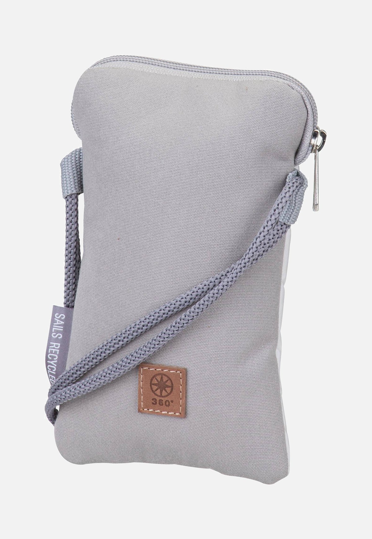 360Grad Nautik Lütt Stencil-Weiß/Grau Handytasche