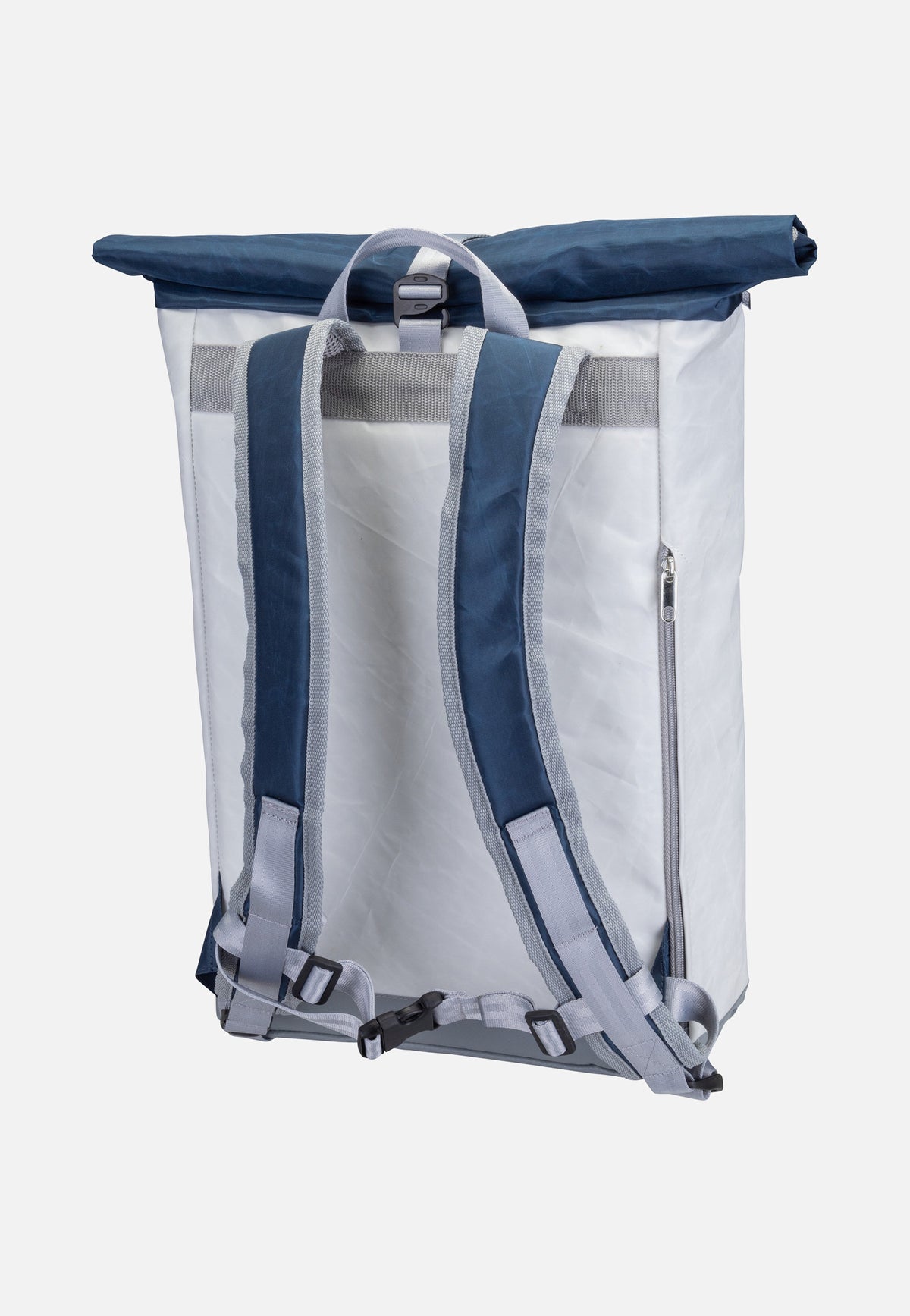 360Grad Tide Weiß/Blau/Zahl Hellgrau Rolltop Rucksack