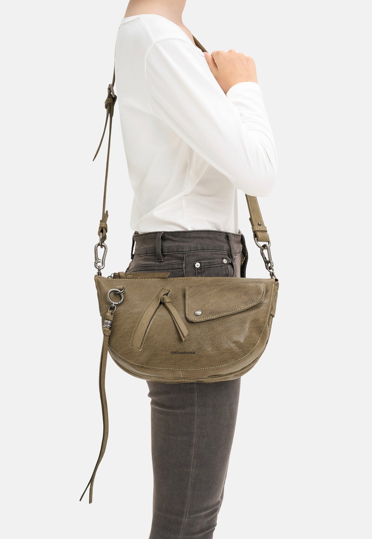Fredsbruder My Forever Friend Curve Muddy Khaki Crossbody Bag