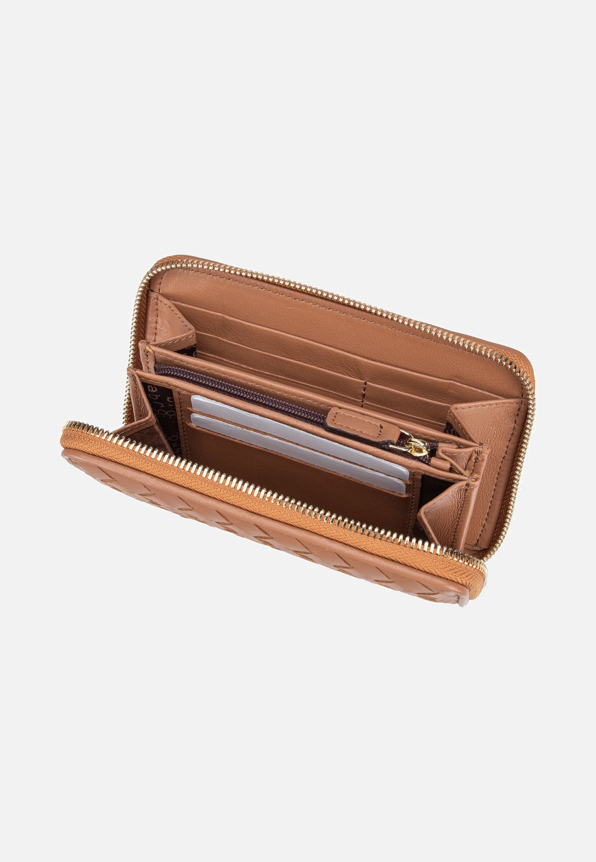 abro Piuma Weaving Wallet Cuoio Portemonnaie