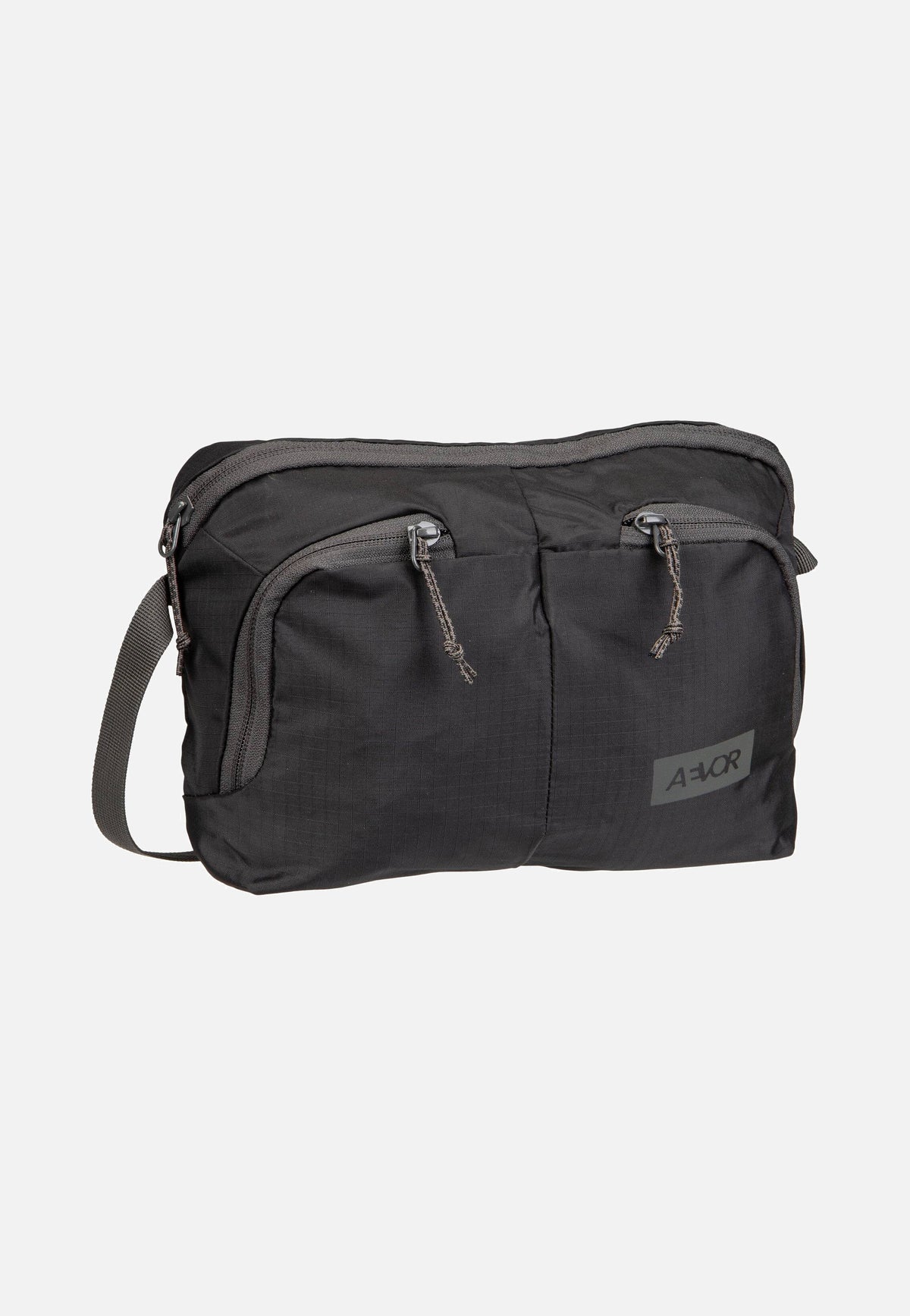 AEVOR Sacoche Bag Ripstop Black Charcoal Crossbody Bag