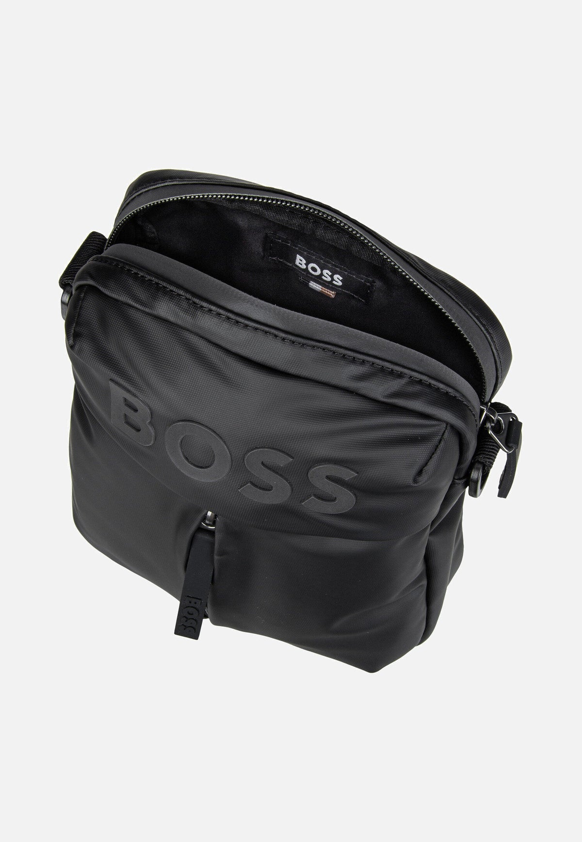 BOSS Stormy North South Zip 50516893 Black Umhängetasche
