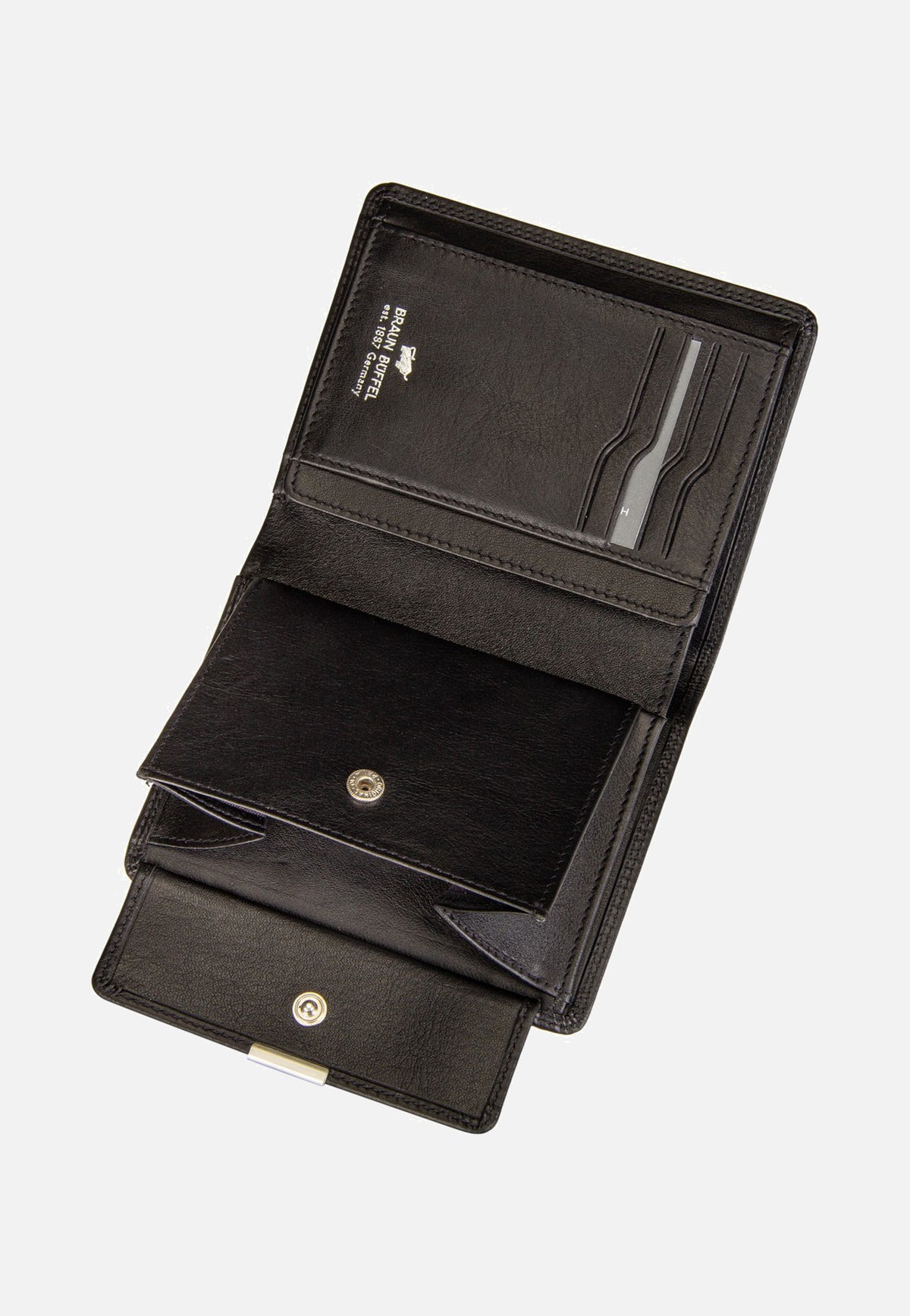 Braun Büffel Golf RFID Coin Wallet H 8Cs Black Portemonnaie