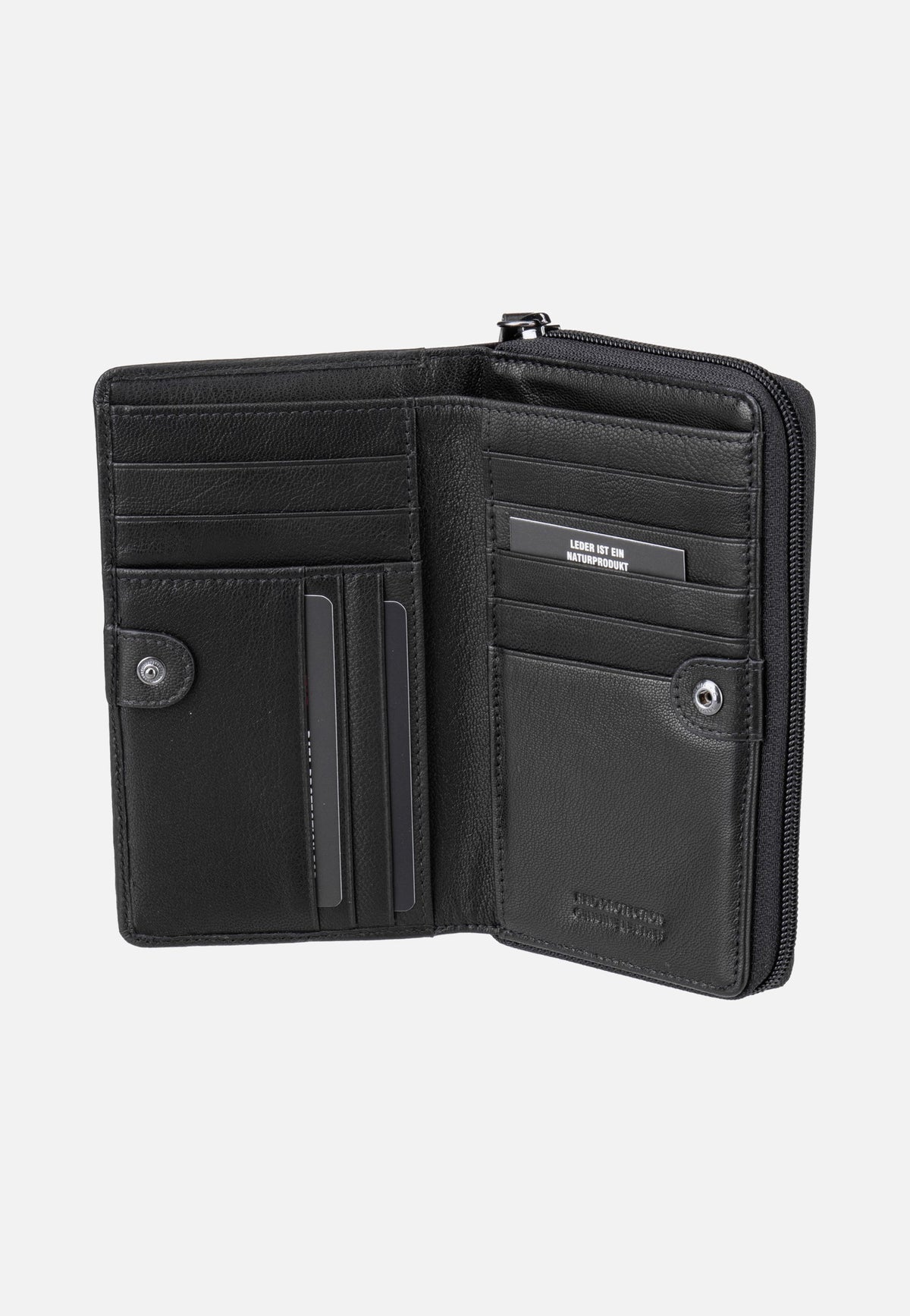 Bugatti Black Magic Zip Ladies Wallet Black Portemonnaie