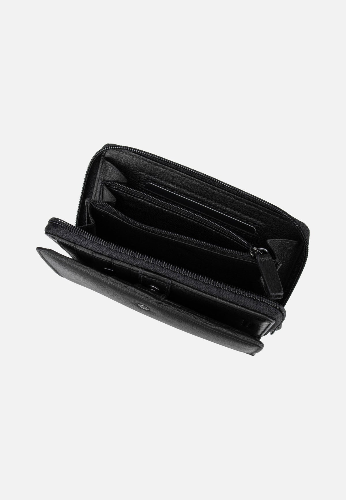 Bugatti Black Magic Zip Ladies Wallet Black Portemonnaie
