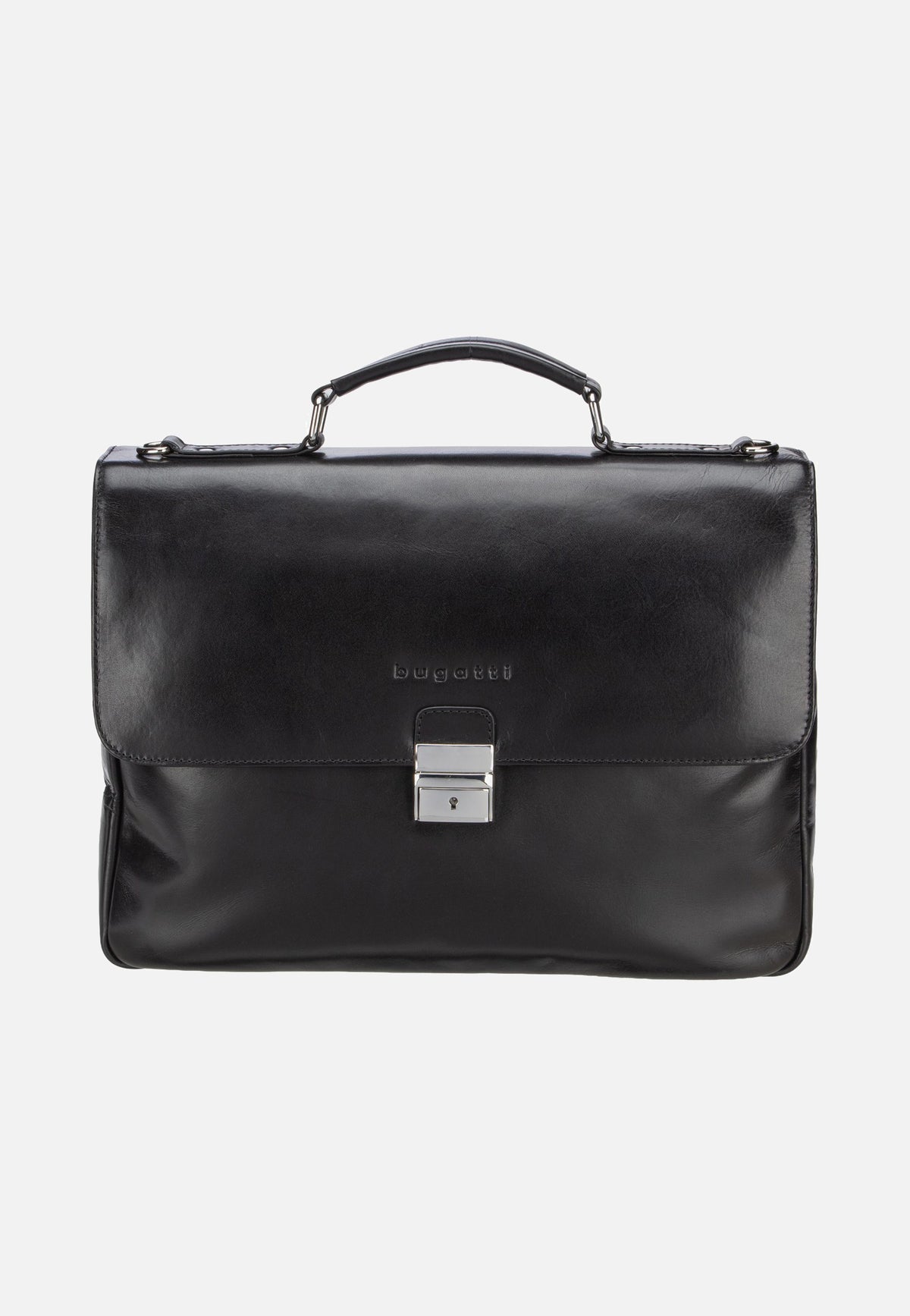 Bugatti Romano Briefcase Small Black Aktentasche