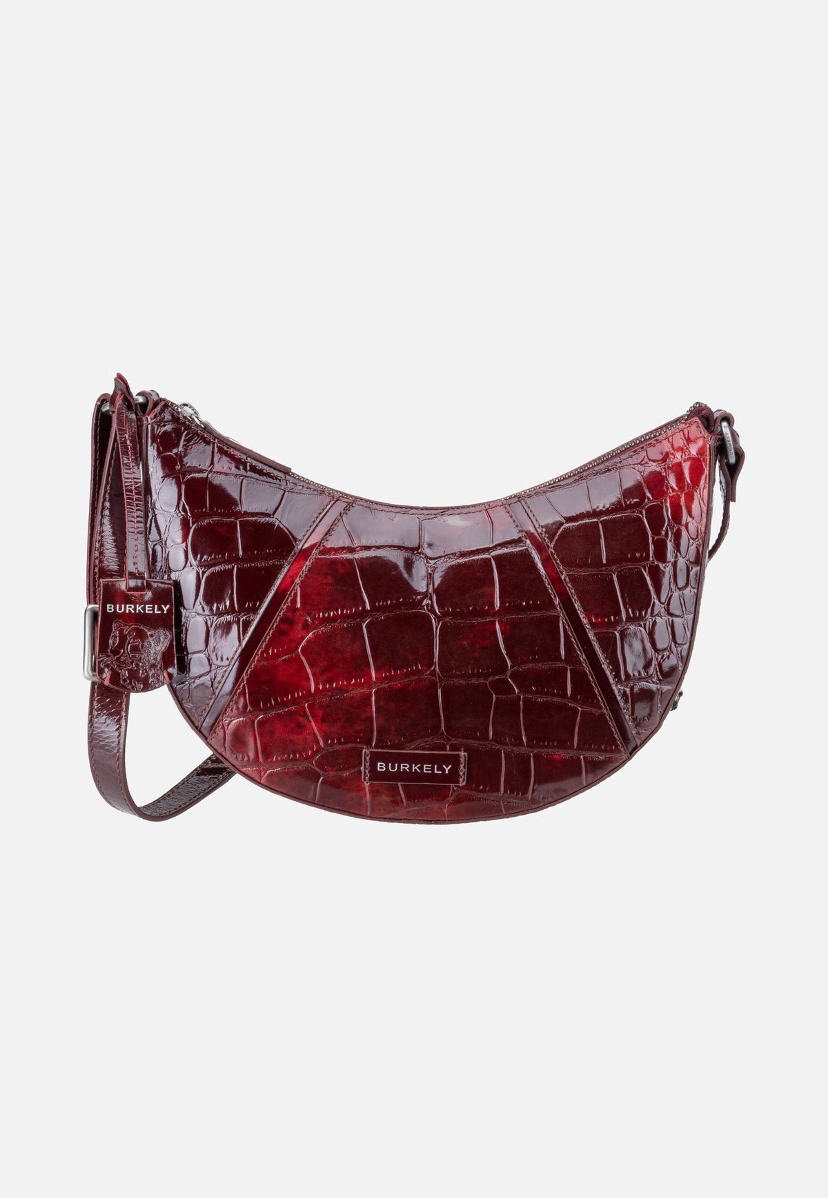 Burkely Cool Colbie 1000863 Burgundy Patent Crossbody Bag
