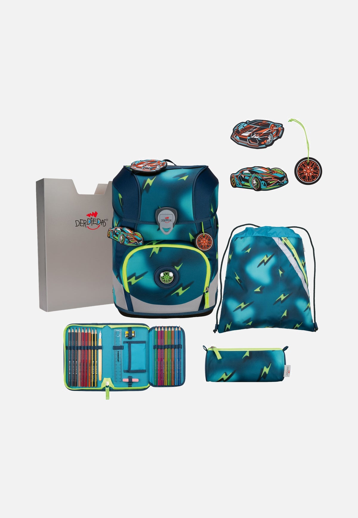 DerDieDas ErgoFlex Tiny Set Magic Light School Rucksack