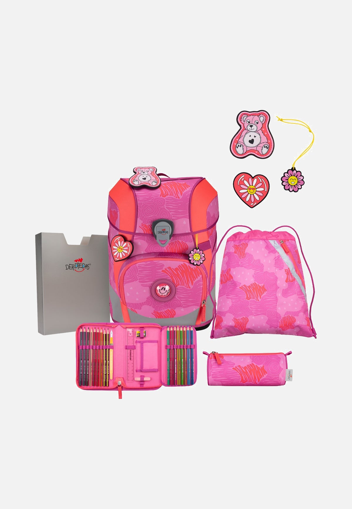 DerDieDas ErgoFlex Tiny Set Roses Schulrucksack