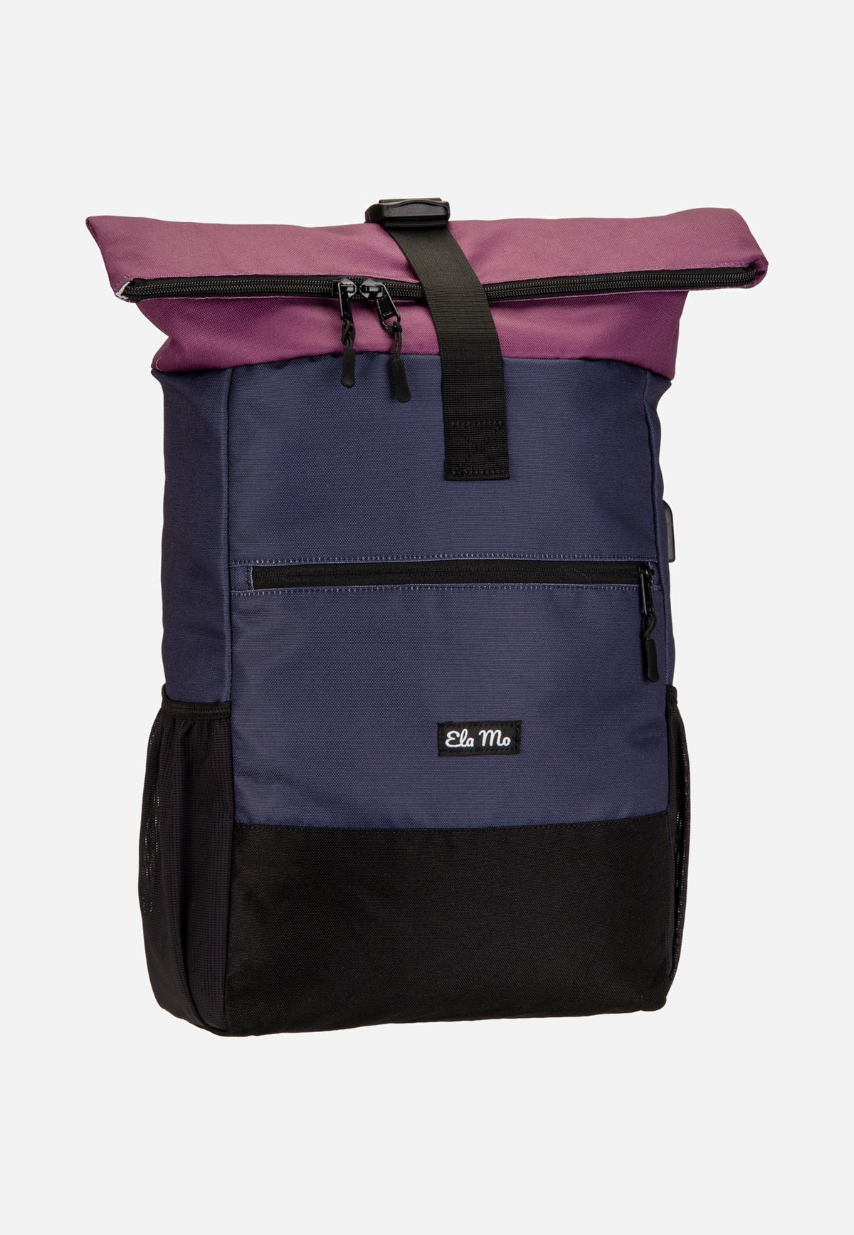 Ela Mo Rolltop Berry Rolltop Rucksack