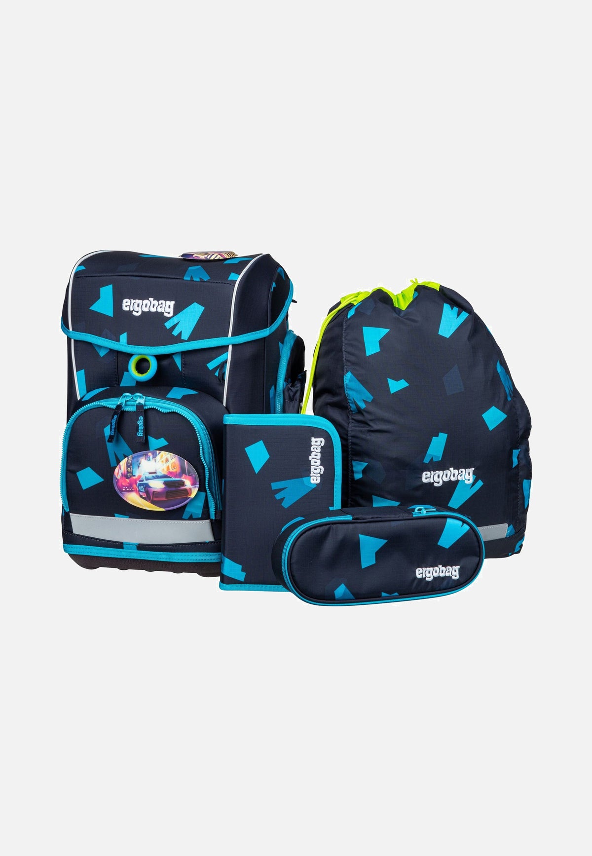 ergobag cubo light Set VerfolgBärjagd Schulranzen