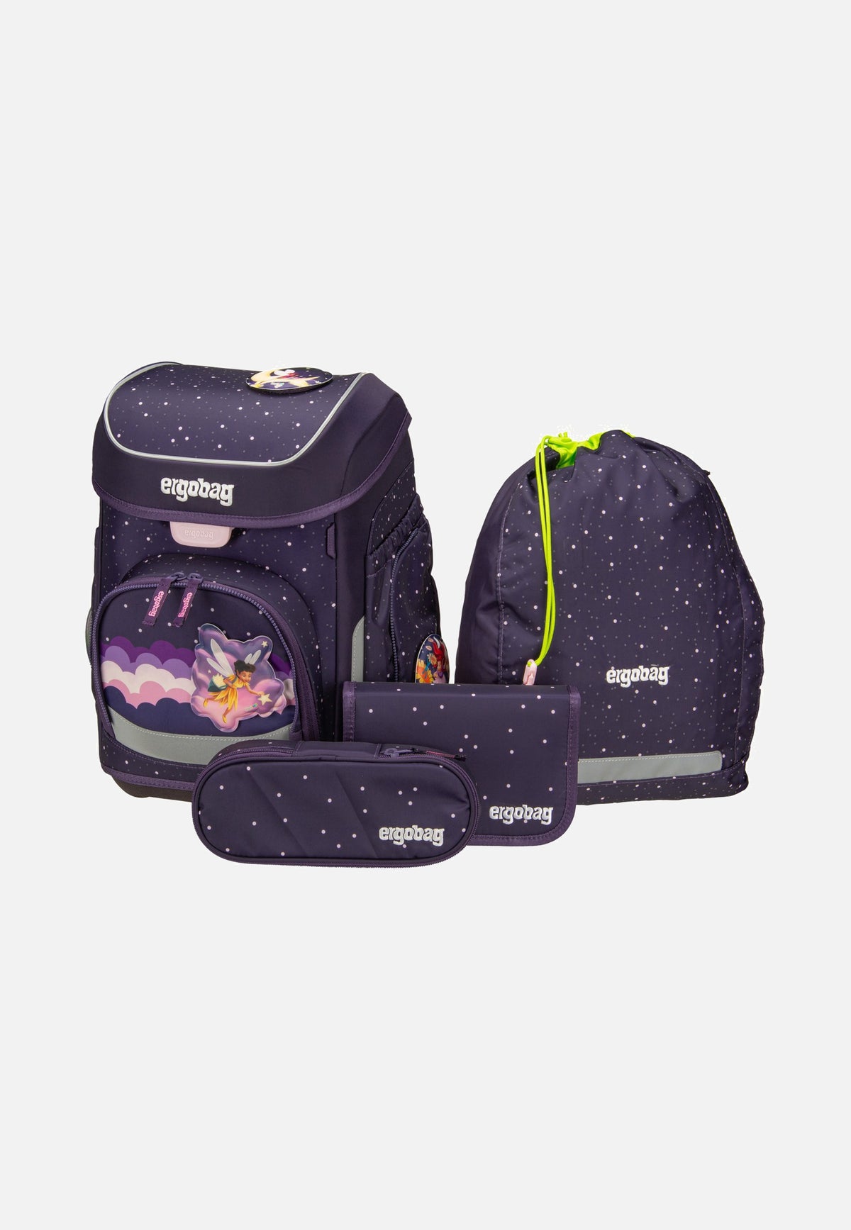 ergobag cubo Set REFLEX SternguckBär Schulranzen