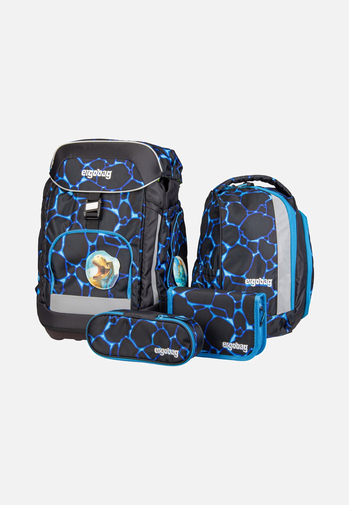 ergobag maxi Set COLOR FLASH Bärassic Garden Schulranzen