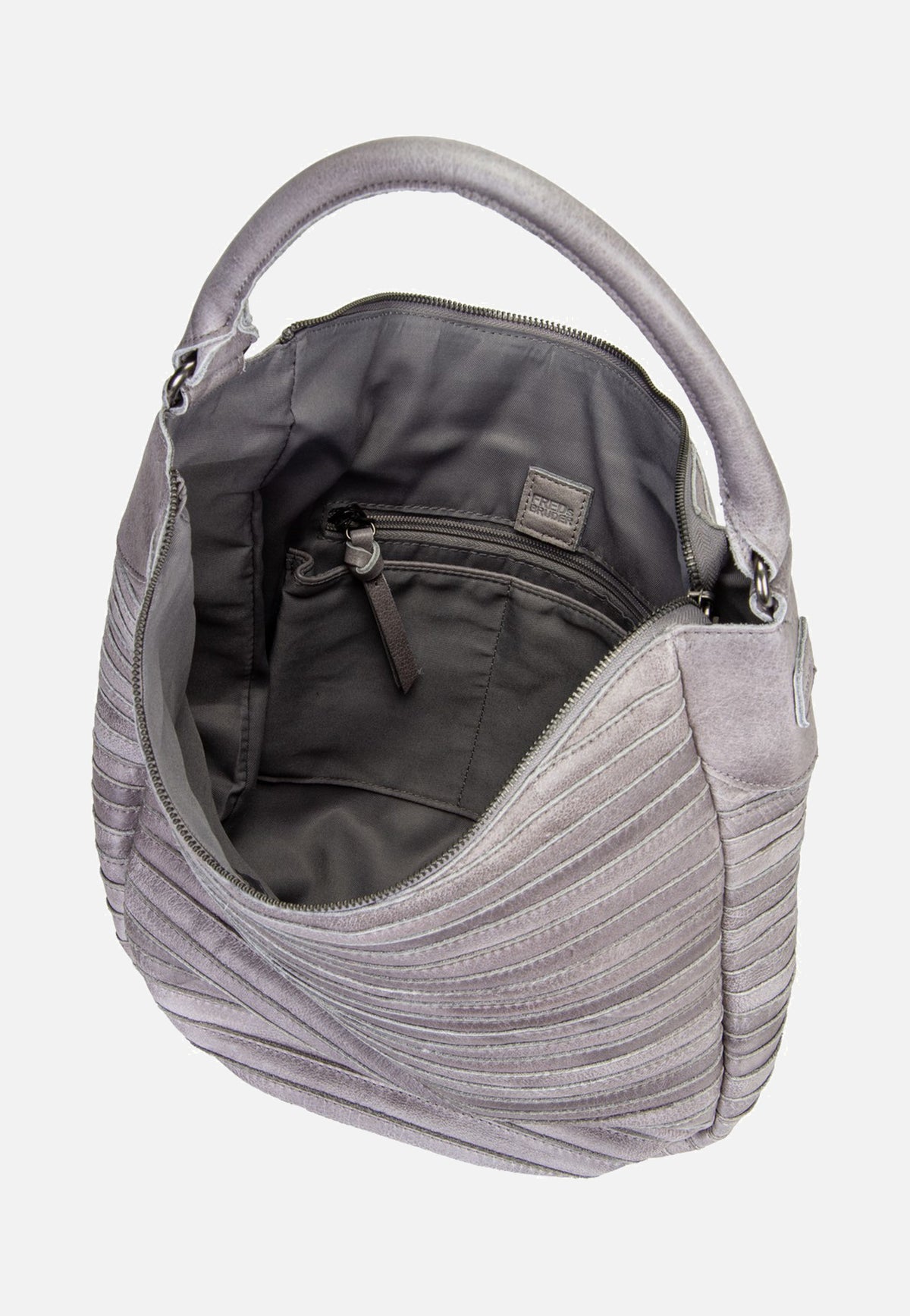 Fredsbruder Gürteltier S 971r Grey Hobo Bag