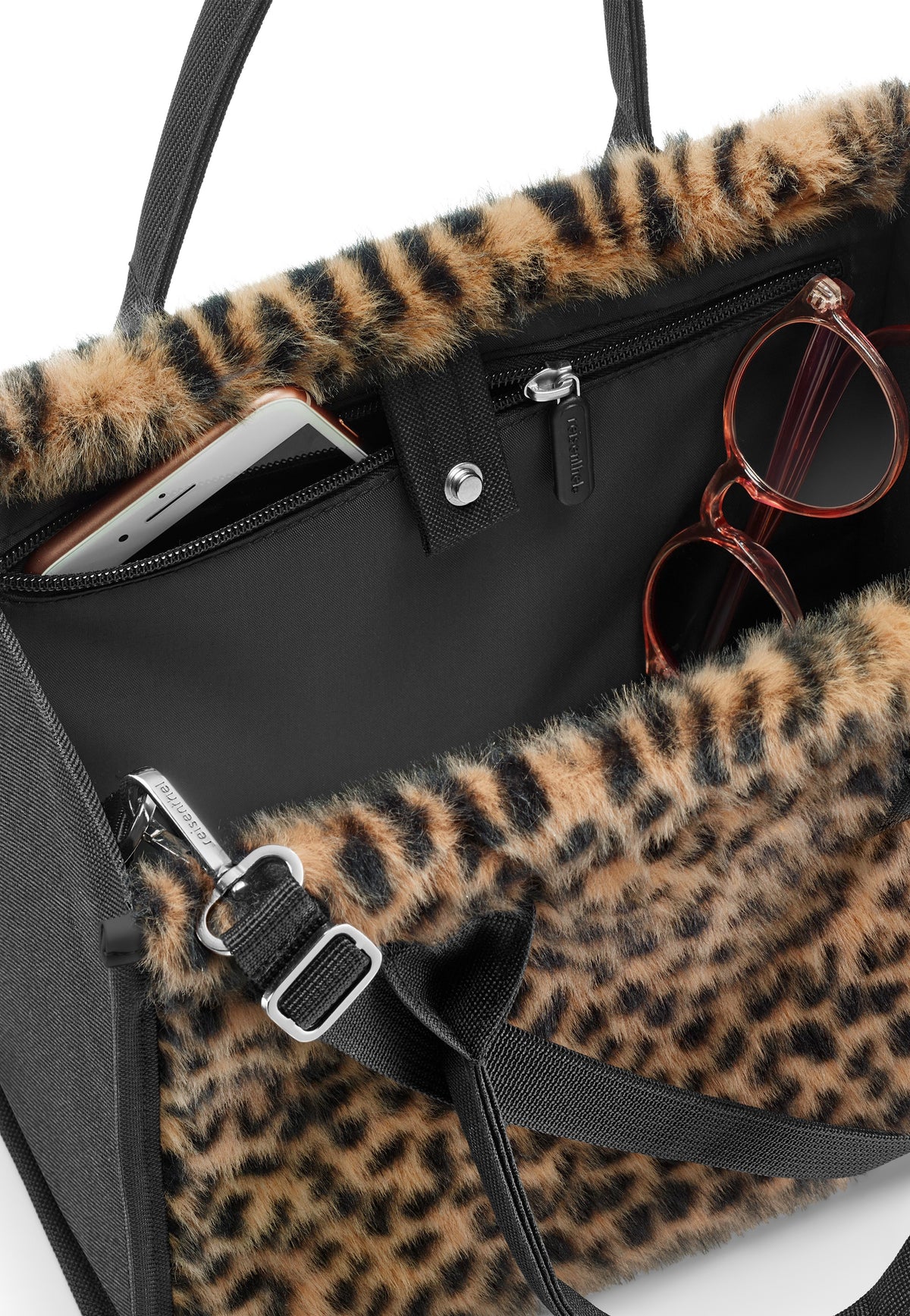 reisenthel Daily Shopper XS Leo Fake Fur Tote Bag