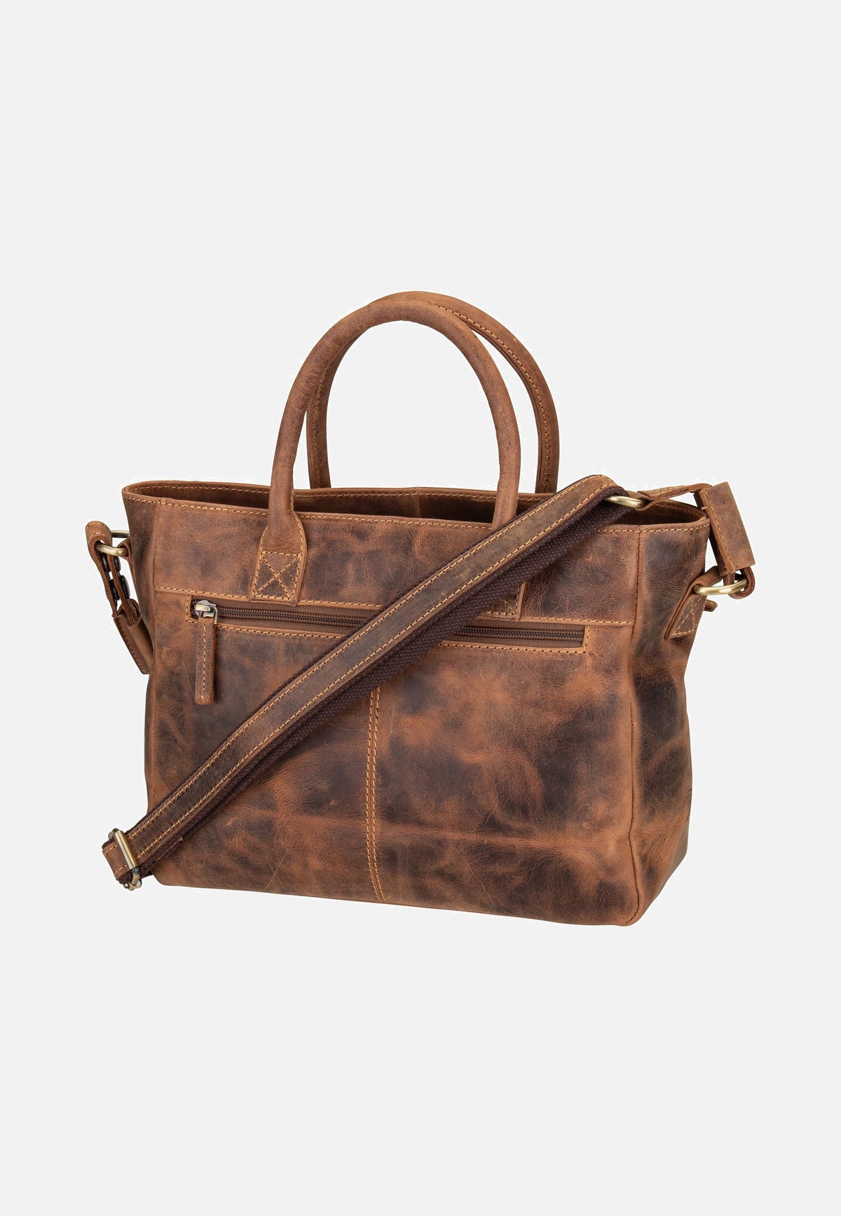 Greenburry Vintage 1537 Sattelbraun Tote Bag