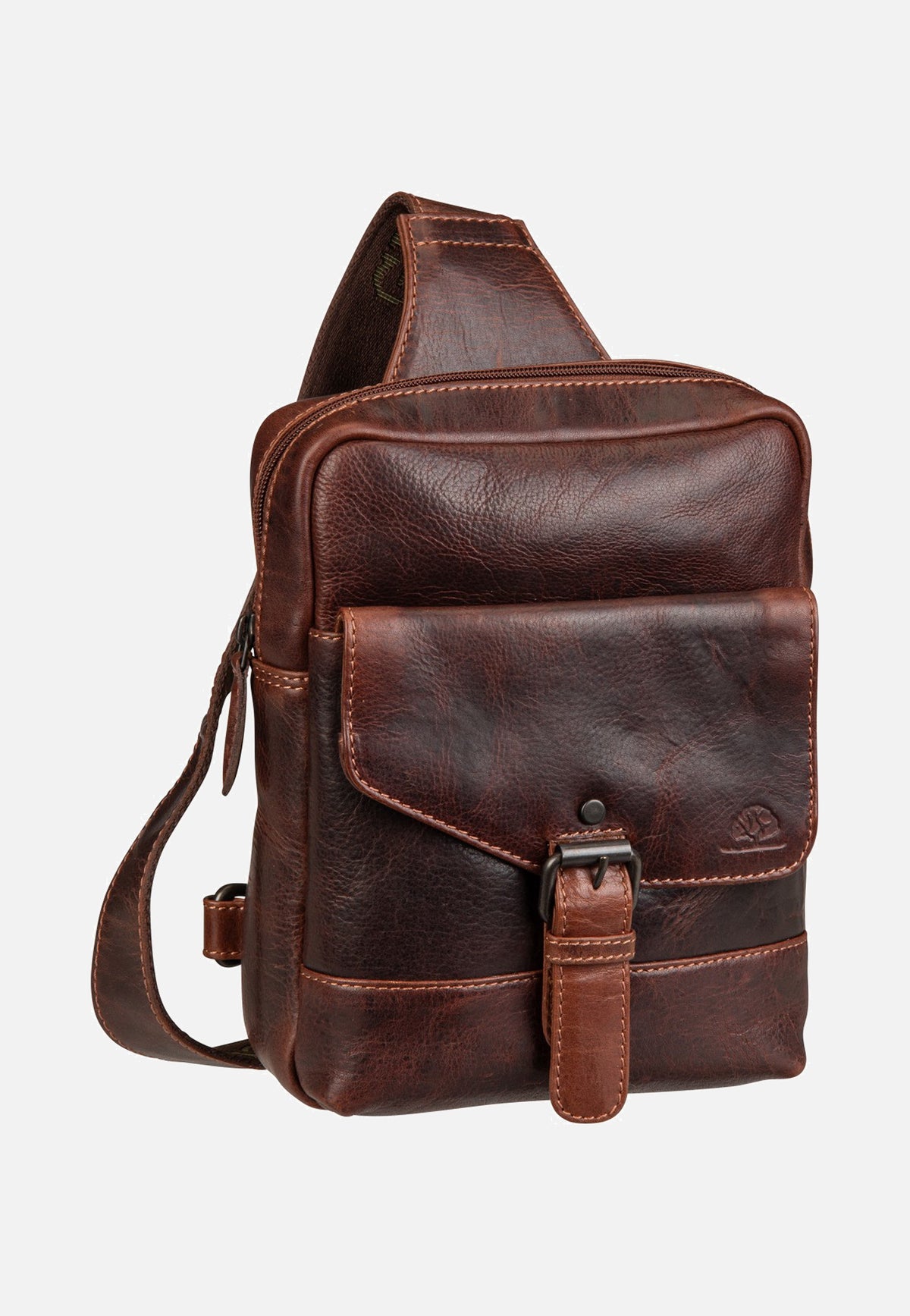 Greenburry Rugged Body-Crossover Bag III Teak Brown Sling Bag