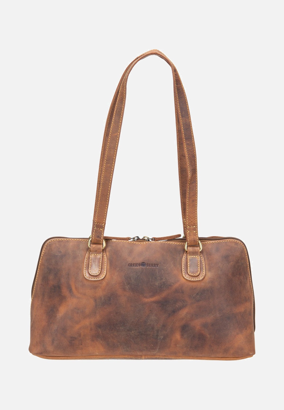 Greenburry Vintage Rv-Shopper Small Sattelbraun Einkaufstasche