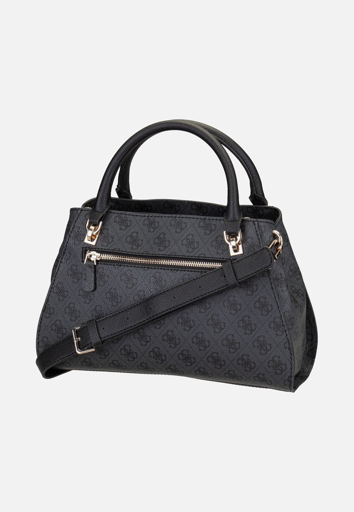 Guess Noelle II Luxury SAT 72070 Logo Coal Henkeltasche