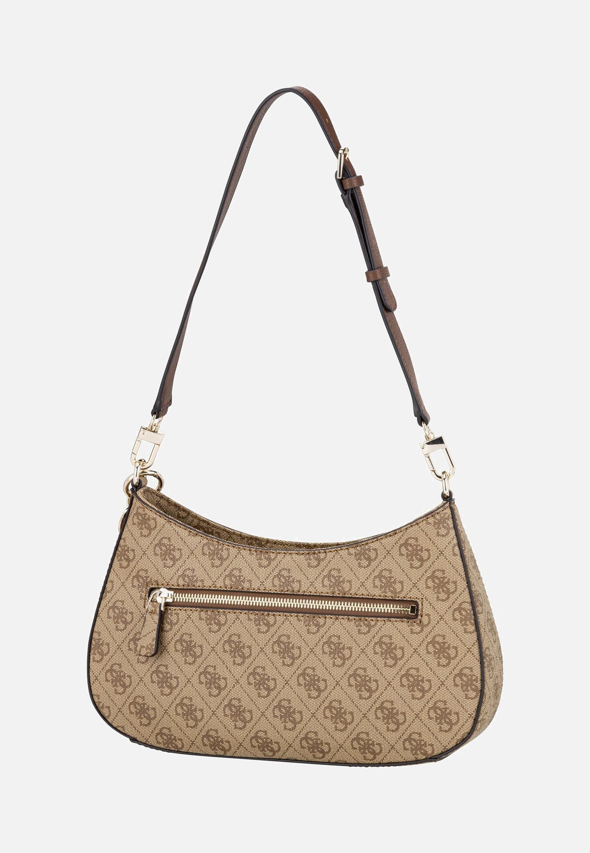 Guess Noelle II Top Zip SHB 72180 Logo Latte/Brown Abendtasche
