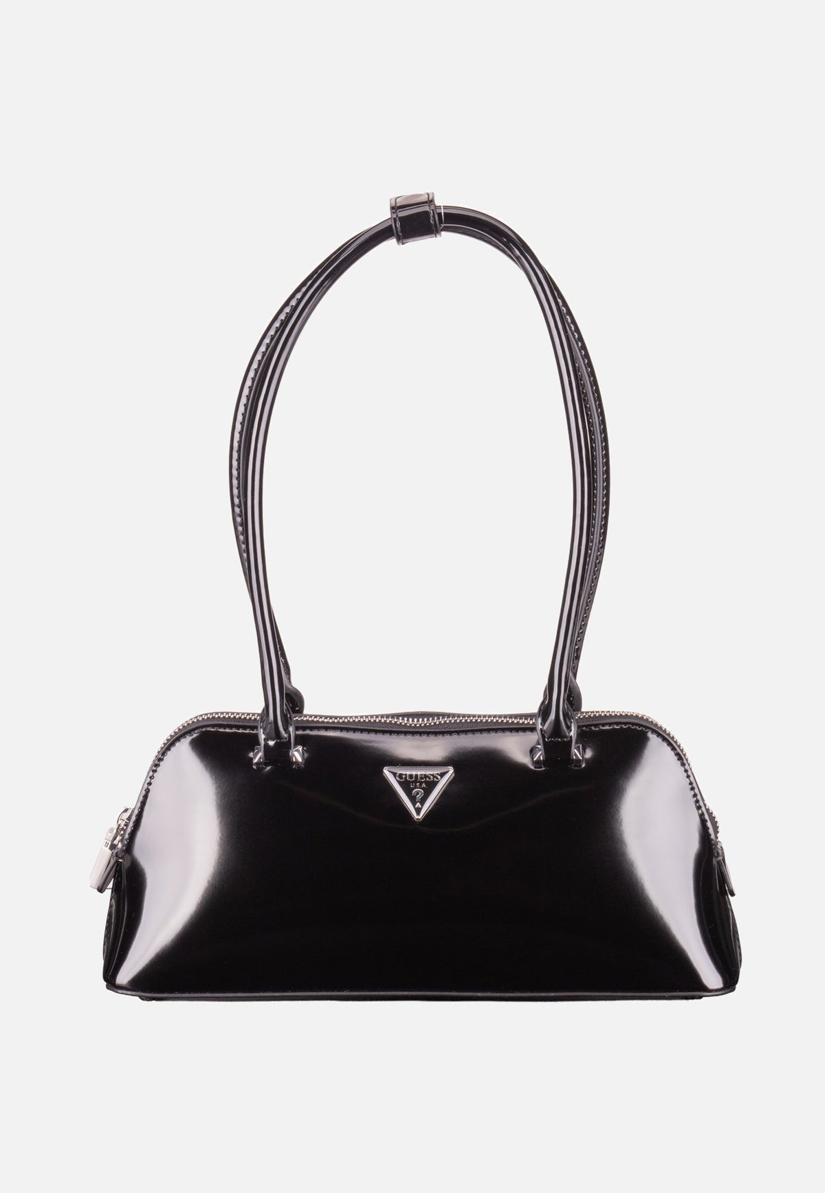 Guess Arnela Shoulder Satchel Black Abendtasche