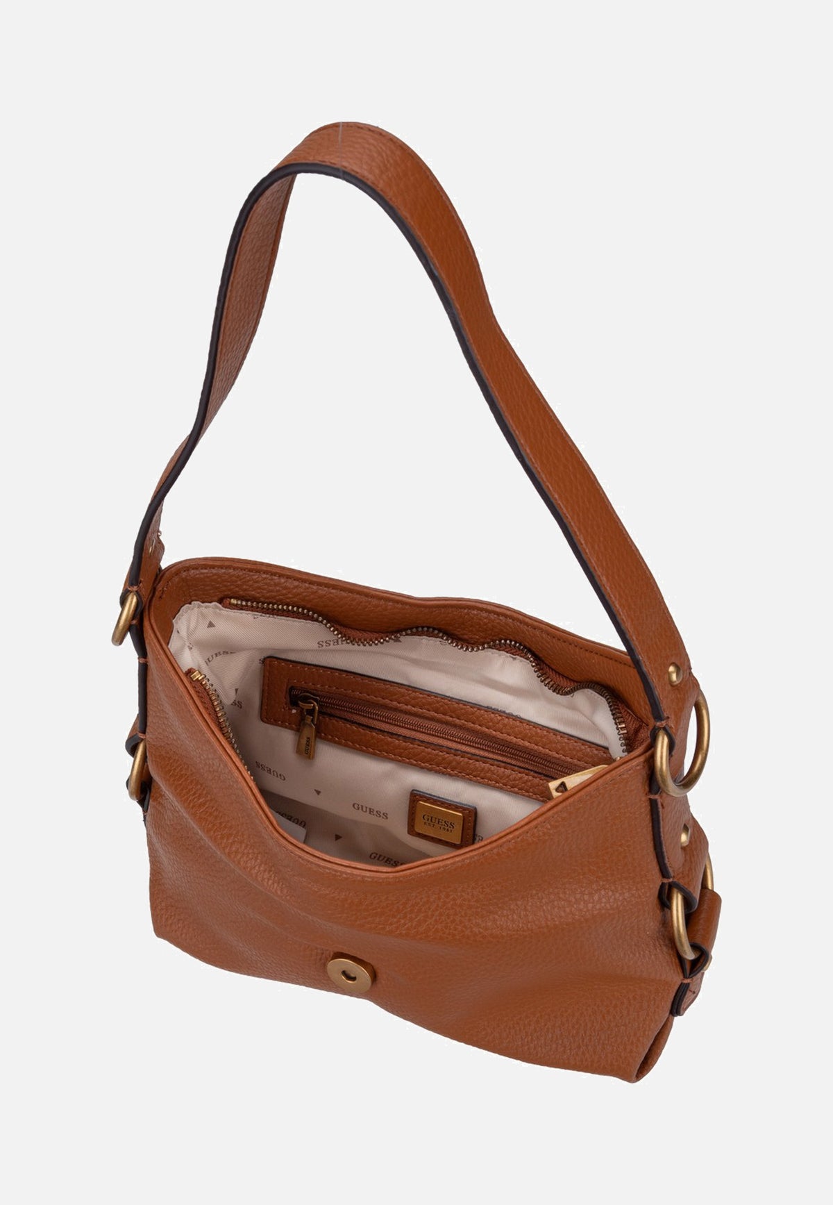 Guess Camden Mini 8720 Cognac Schultertasche