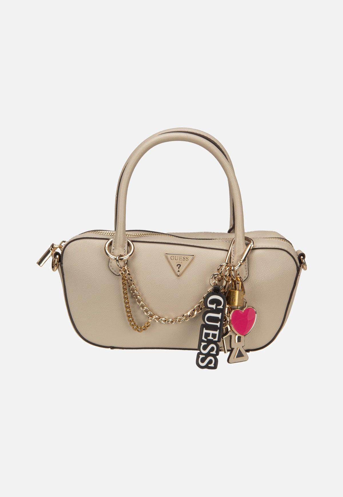Guess Davina Small Light Taupe Henkeltasche