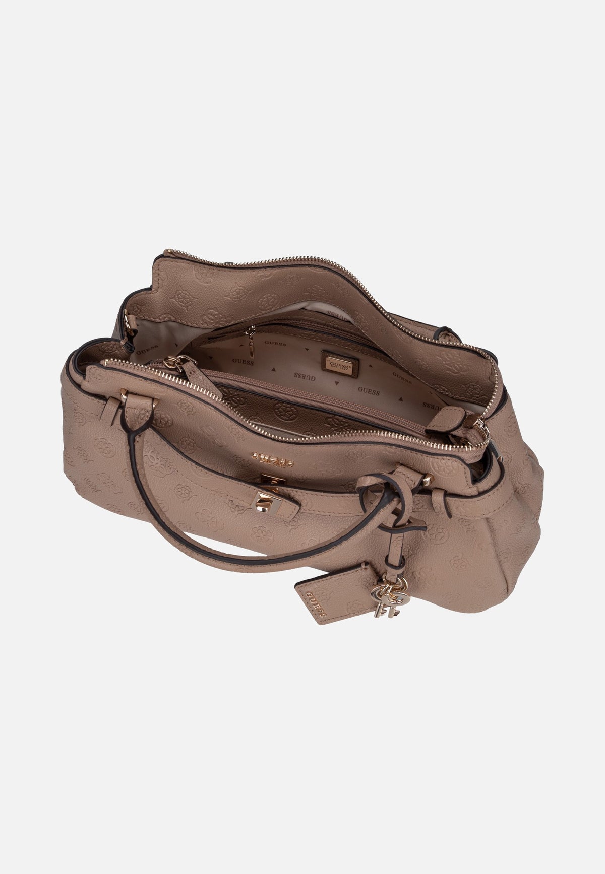 Guess Ella Logo Girlfriend 46050 Beige Logo Henkeltasche