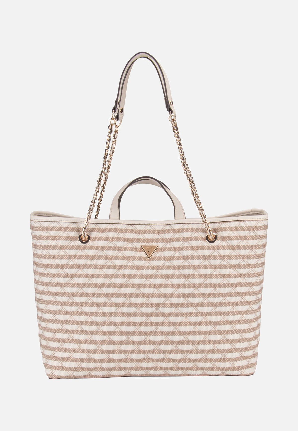 Guess Giully II Large 2 In 1 Tote Taupe Multi Shopper