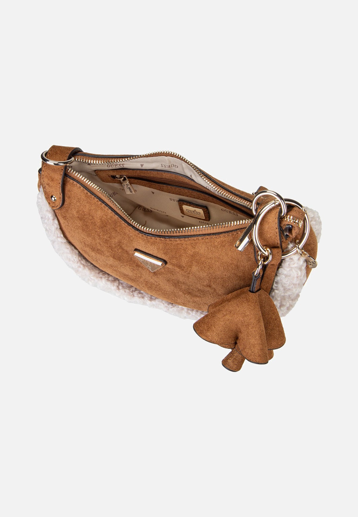 Guess Katie Convertible Suede 53180 Cognac Schultertasche