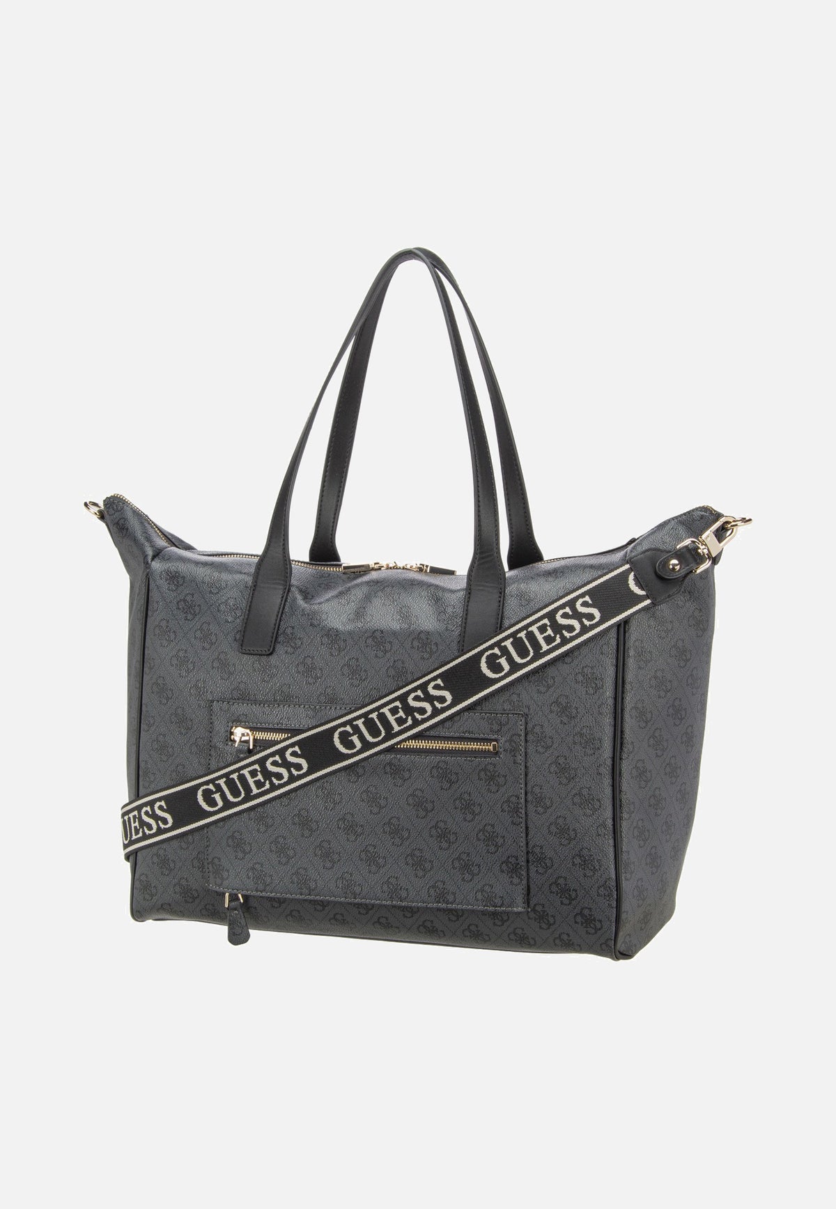 Guess Latona Carryon Large Tote Coal Logo Shopper