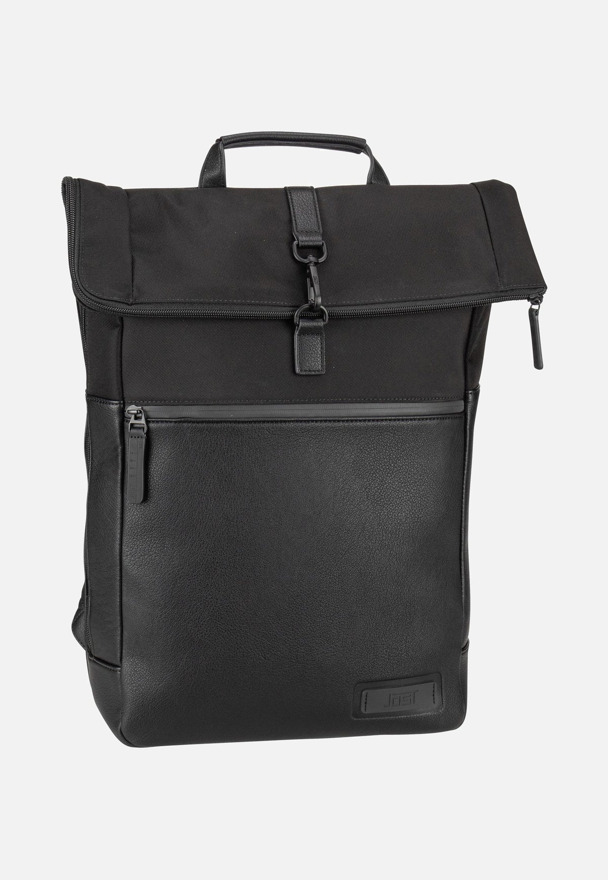 Jost Riga Courier Black Rolltop Rucksack