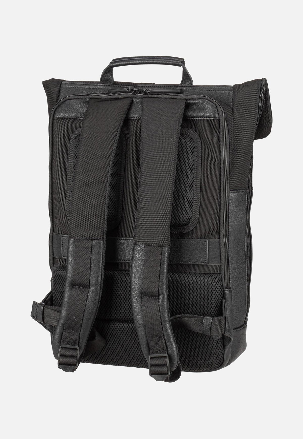 Jost Riga Courier Black Rolltop Rucksack