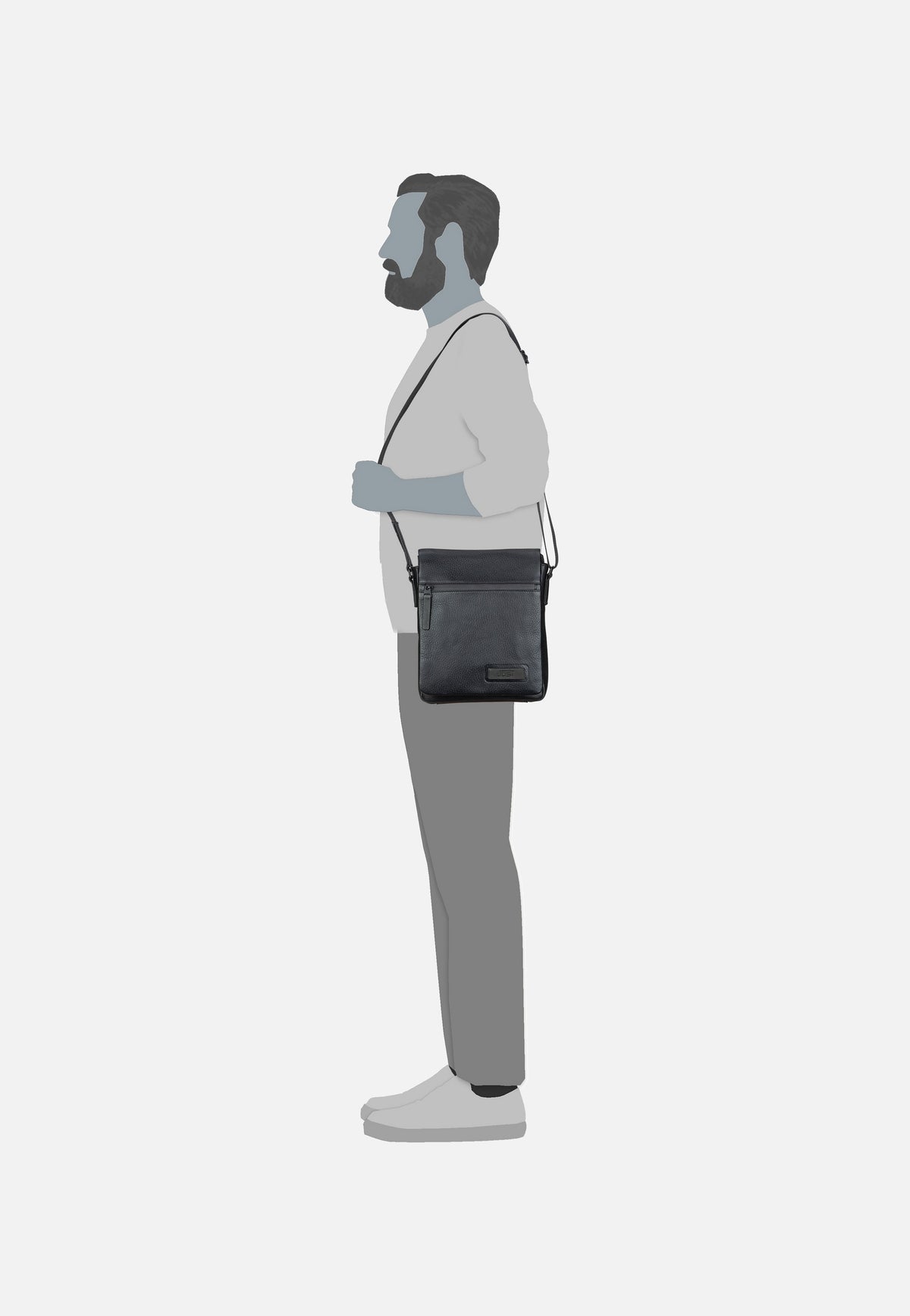Jost Stockholm Flap S Black Crossbody Bag