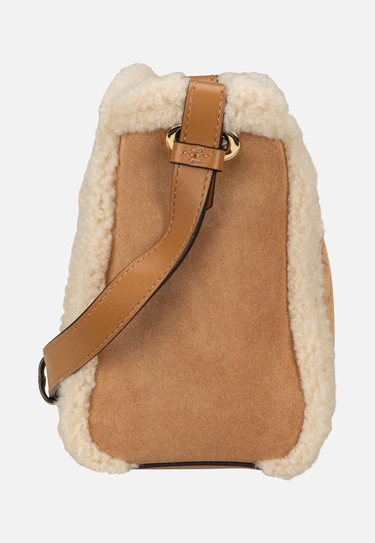Karl Lagerfeld K/Circle SM Bucket Shearling Caramel Umhängetasche