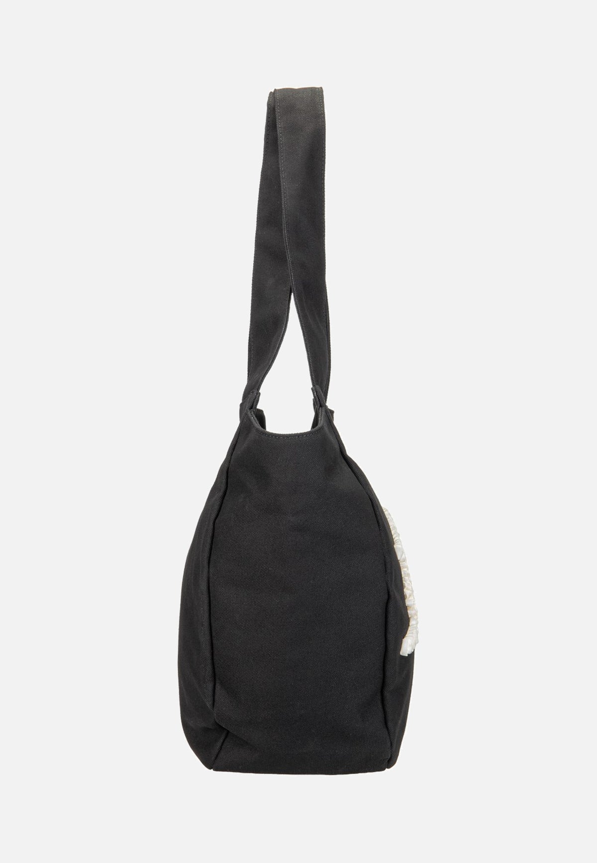 Karl Lagerfeld K/Signature Ruffled Logo Shopper Black Shopper