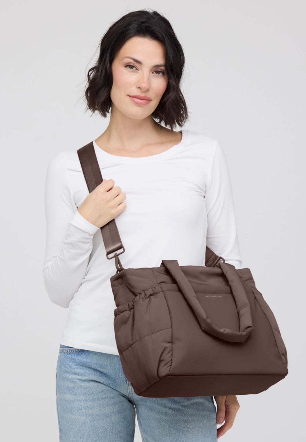 Kapten & Son Hellvi Cloud Medium Chocolate Brown Shopper