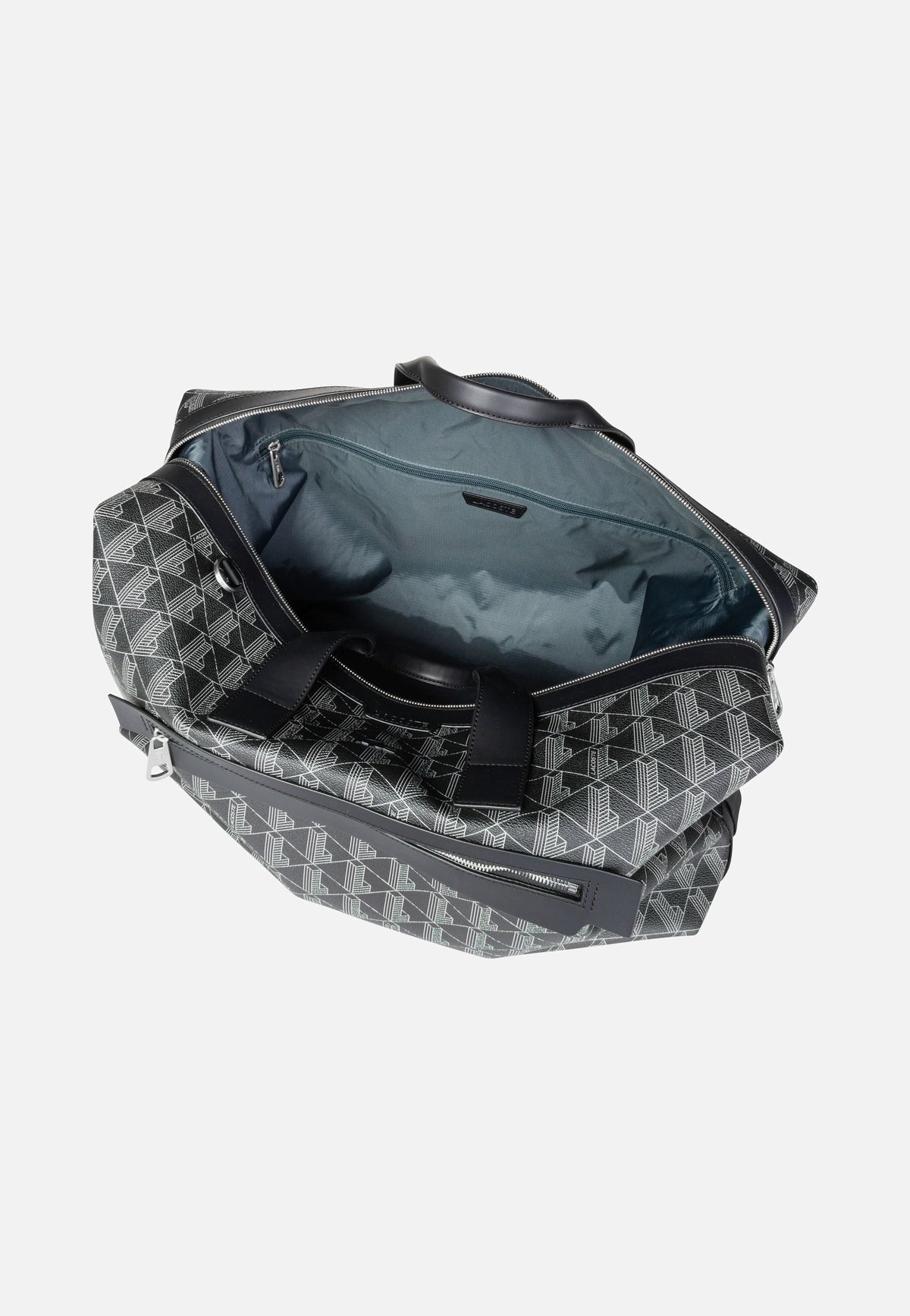 Lacoste The Blend Duffle Monogram Noir Gris Weekender