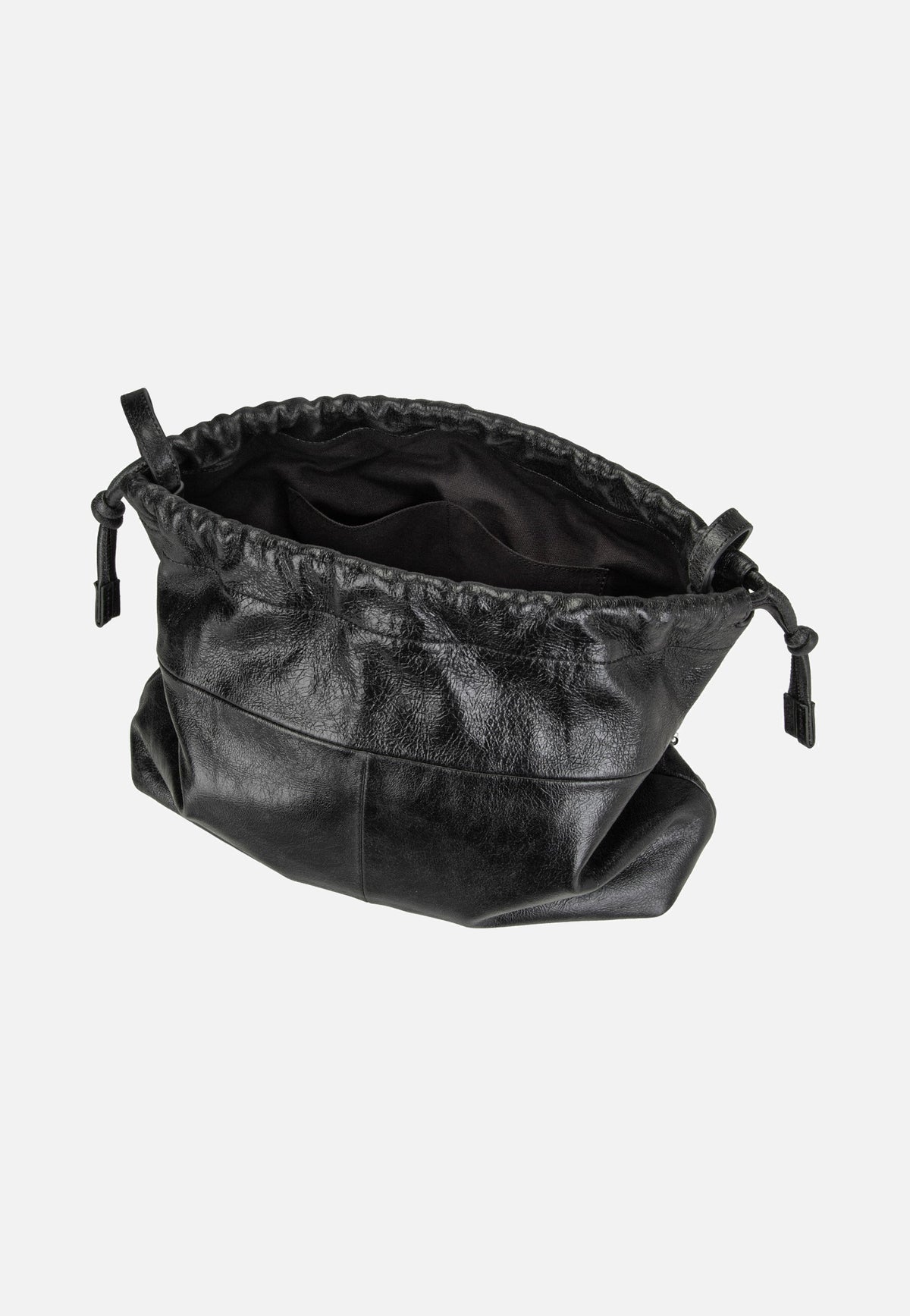 Liebeskind Berlin Lya II Pouch L Lamb Crunch Black Bucket Bag