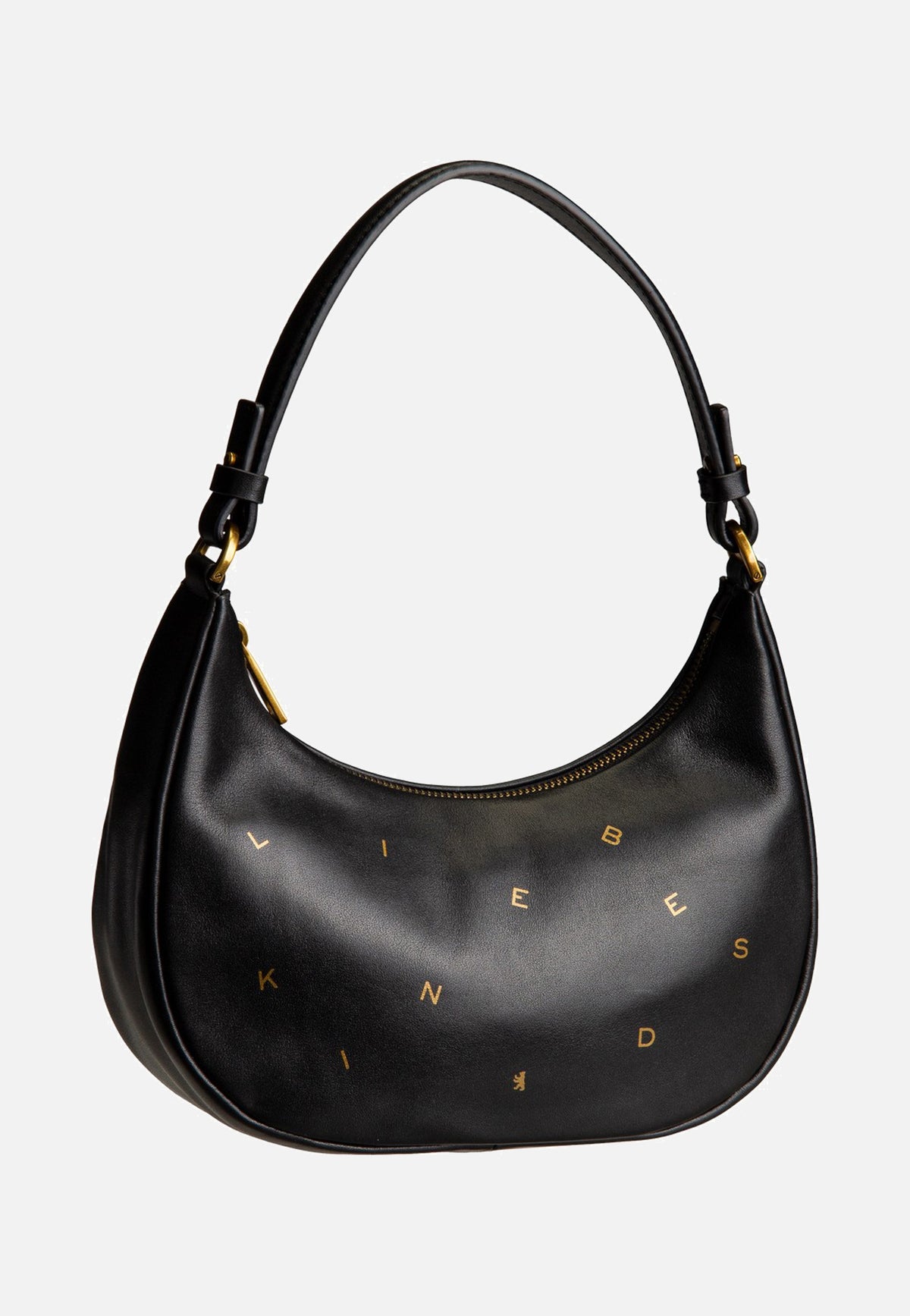 Liebeskind Berlin Dancing Letters XS 2169065 Black Hobo Bag