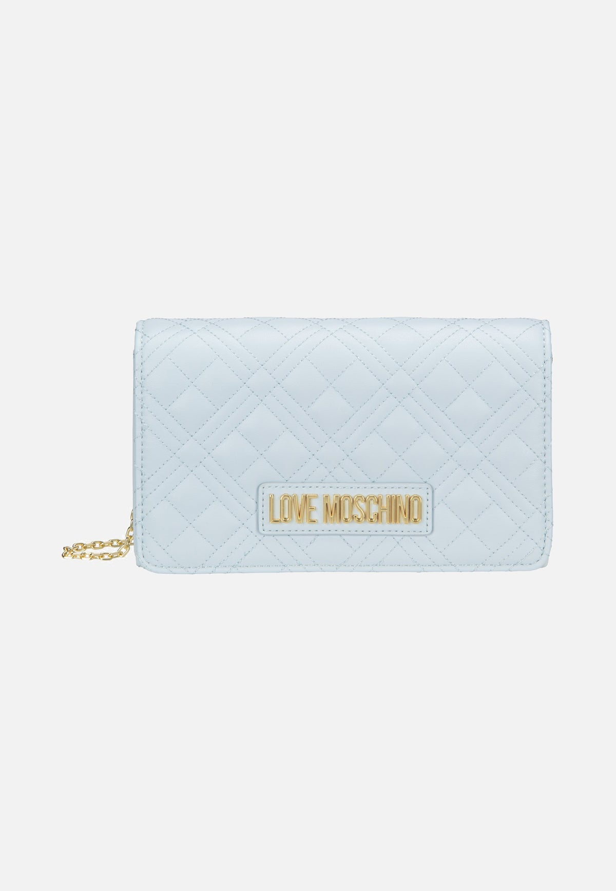 Love Moschino Quilted Bag 4079 Sky Blue Evening Bag