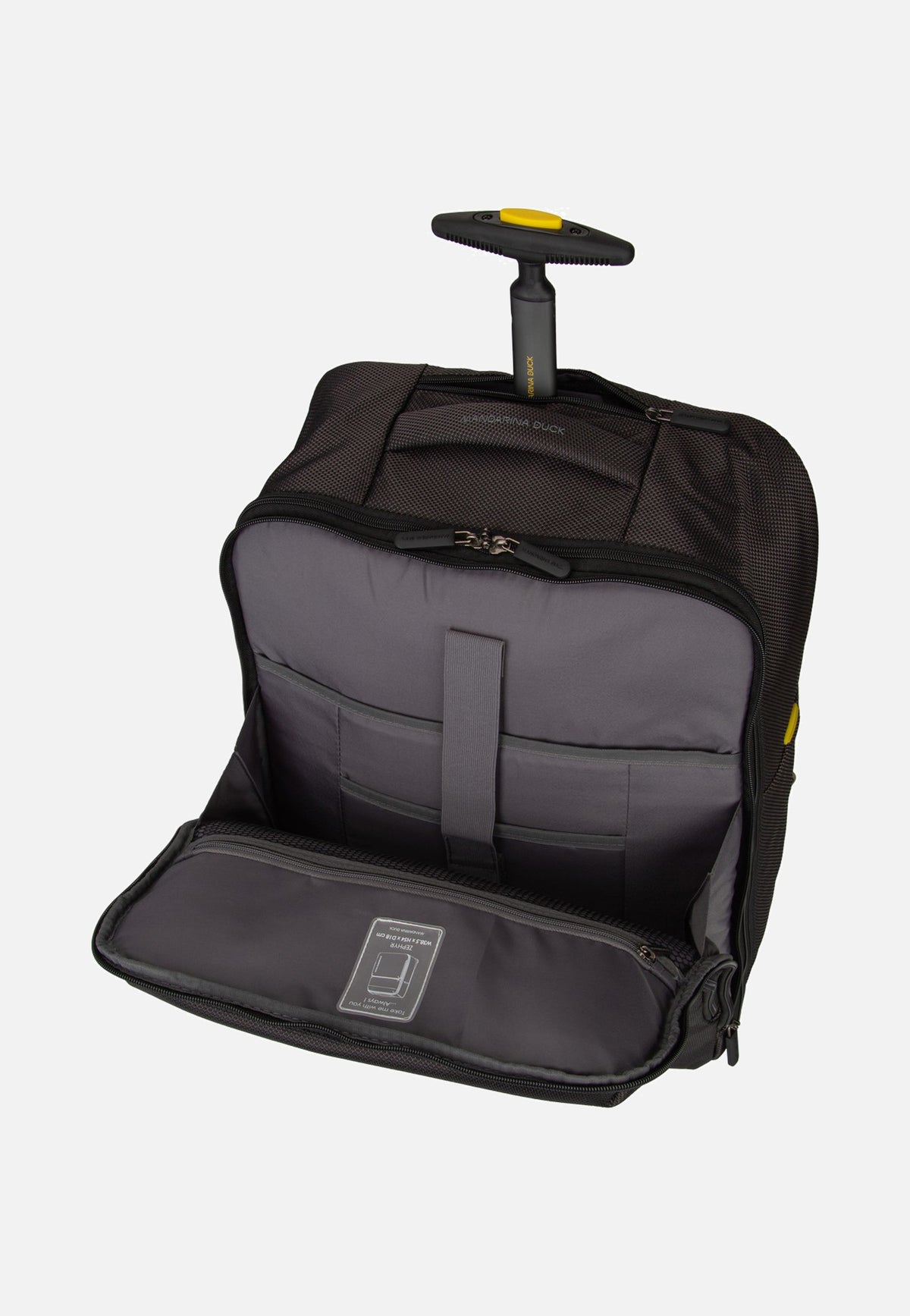 Mandarina Duck Zephyr Trolley OTV06 Black Rucksack-Trolley
