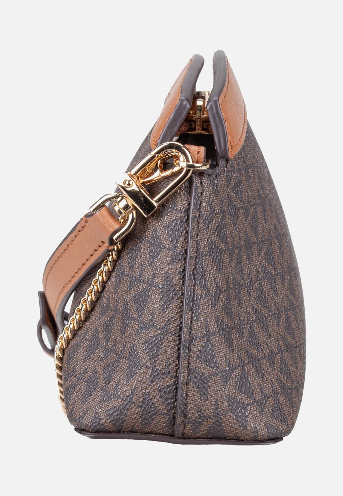 Michael Kors Athena SM Dome Chn Clutch Xbody Brown/Acorn Crossbody Bag