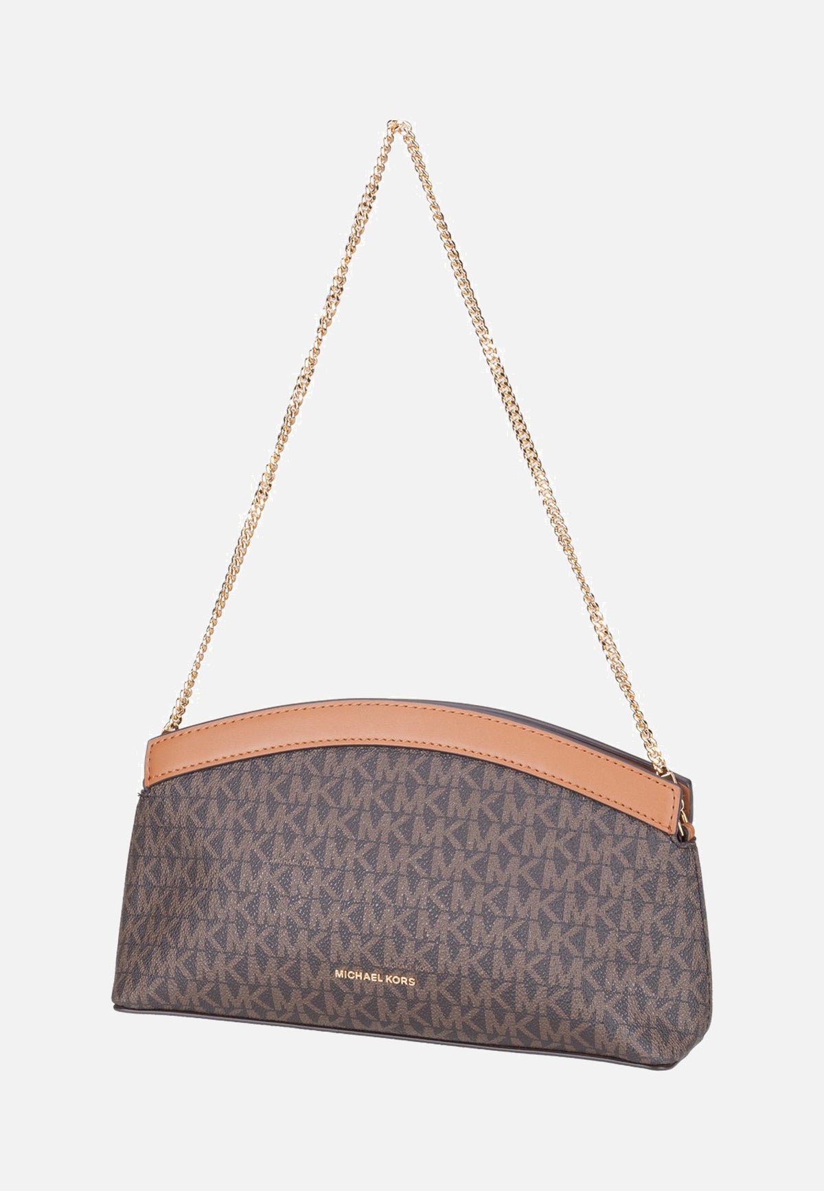 Michael Kors Athena SM Dome Chn Clutch Xbody Brown/Acorn Crossbody Bag