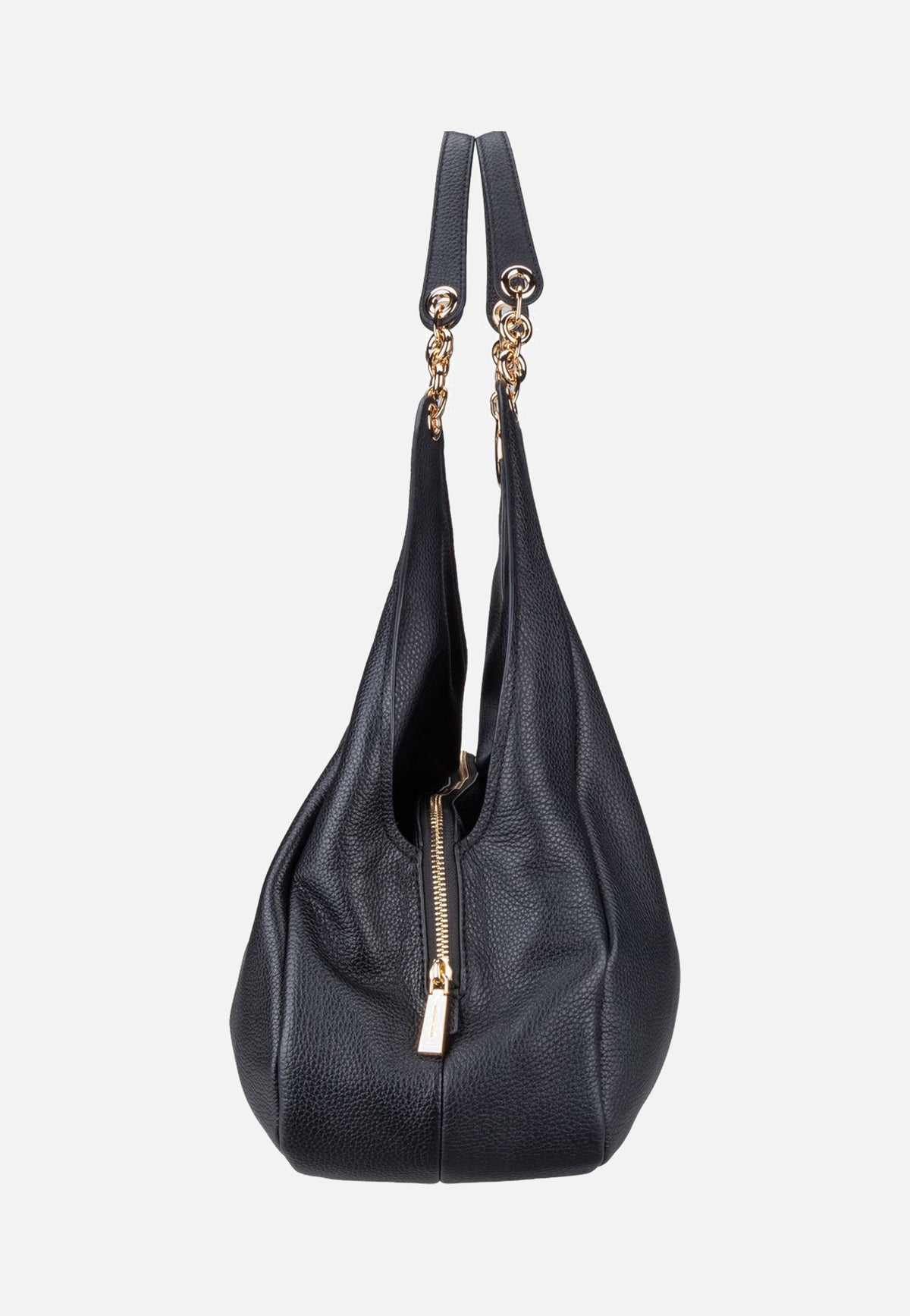 Michael Kors Ellie LG Trpl Compt Shldr Tote Black Hobo Bag