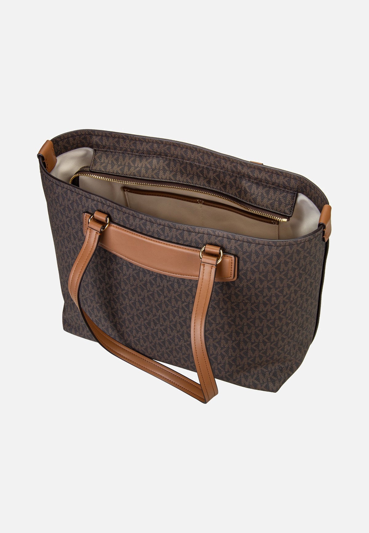 Michael Kors Jet Set Travel MD Ew Tz Tote Brown/Acorn Shopper