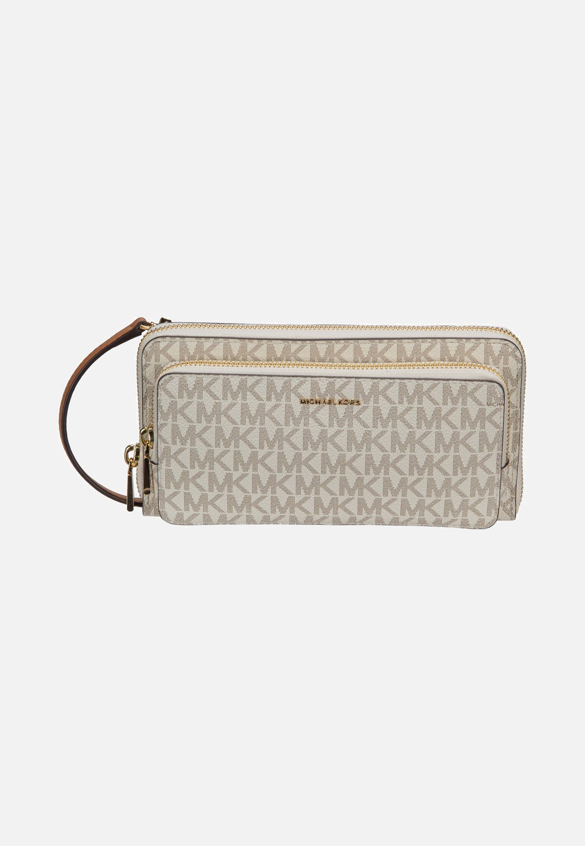 Michael Kors Jet Set LG Continental Xbody Vanilla/Acorn Abendtasche