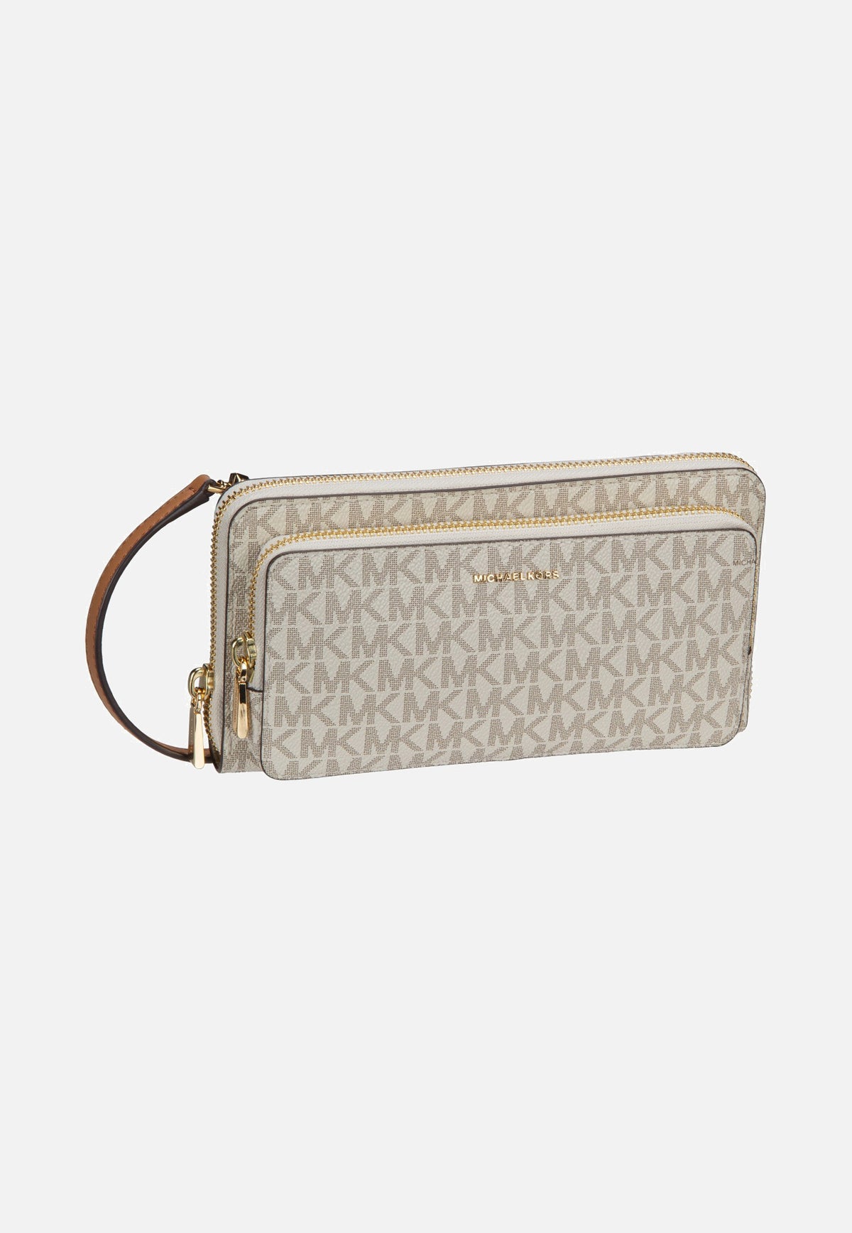 Michael Kors Jet Set LG Continental Xbody Vanilla/Acorn Abendtasche