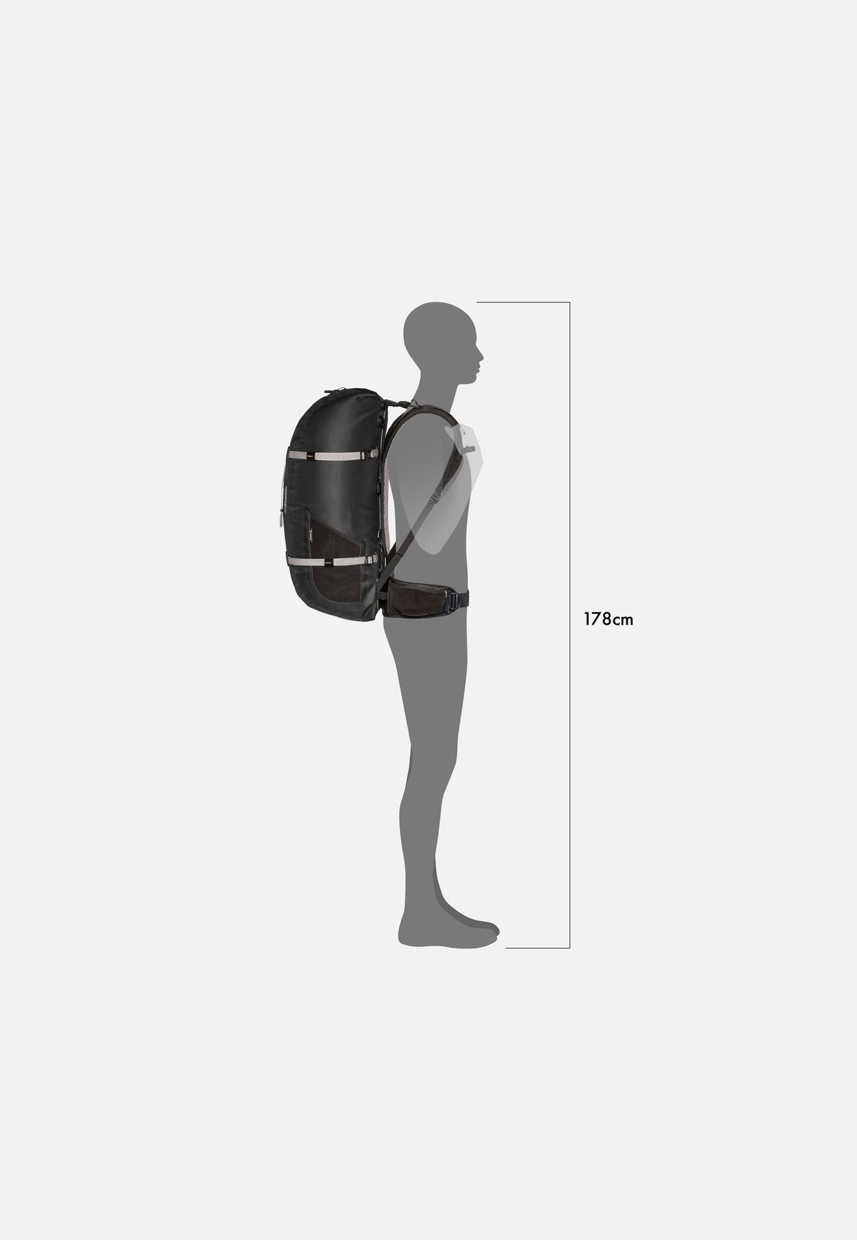 ORTLIEB Atrack 45L Schwarz Reiserucksack